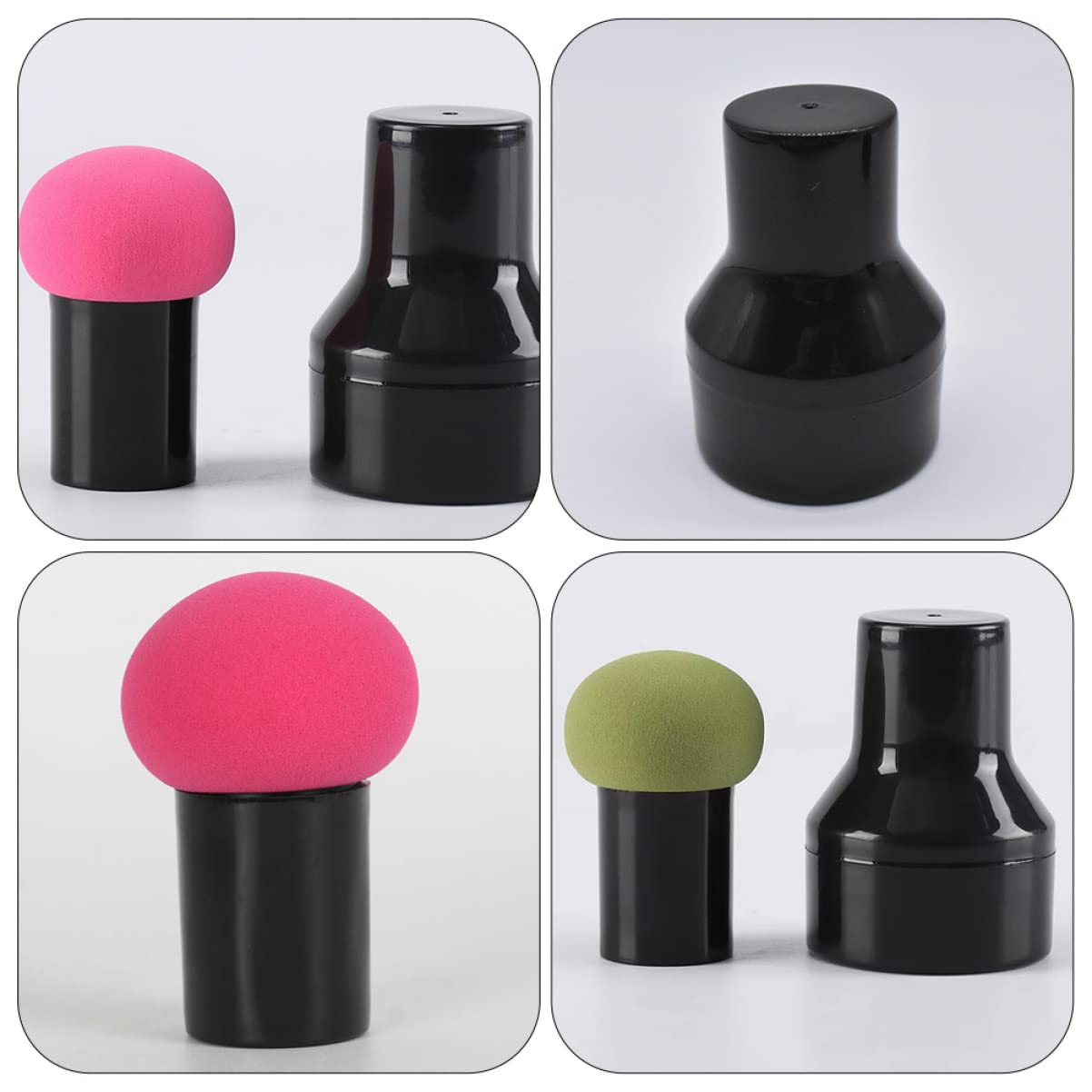 Beauty Makeup Powder Puffs 10 Pack - Soft Non-Slip for Flawless Foundation Application
