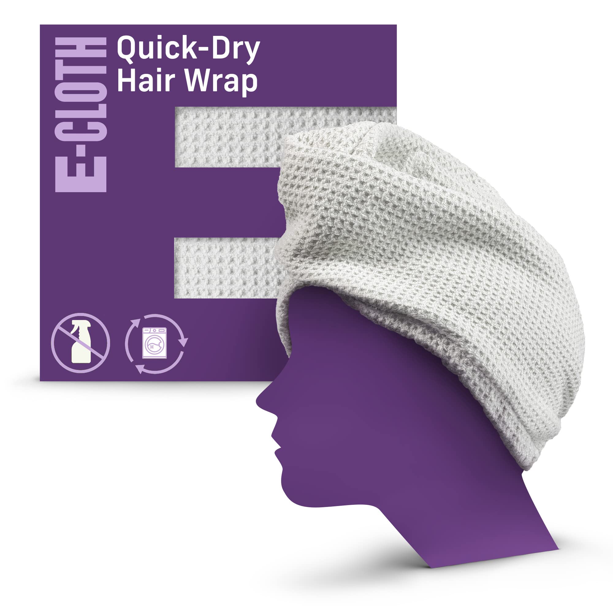 Premium Microfiber Hair Towel Wrap - Ultra Absorbent Quick Dry Hair Turban for Women & Men | Gentle on Hair, 100+ Wash Durability | Perfect for Post-Shower, Gym, Swimming & Travel