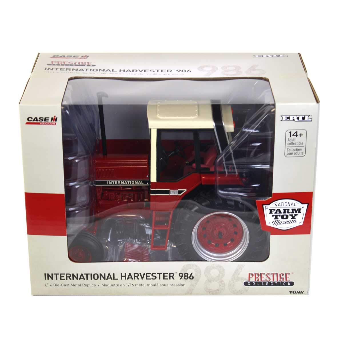 1/16 Scale International Harvester 986 Tractor Cab with Red Power & Branding Iron Logos - 2019 National Farm Toy Museum Limited Edition 44203 - Perfect for Collectors, Farm Toy Displays, and Agricultural History Enthusiasts
