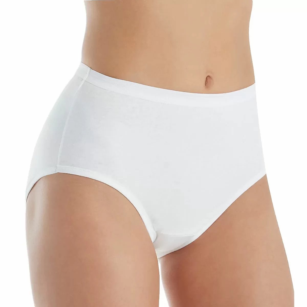 Fruit of the Loom Women's Cotton Brief Underwear 6-Pack - Soft Comfortable Panties for Everyday Wear, Workout & Sleep