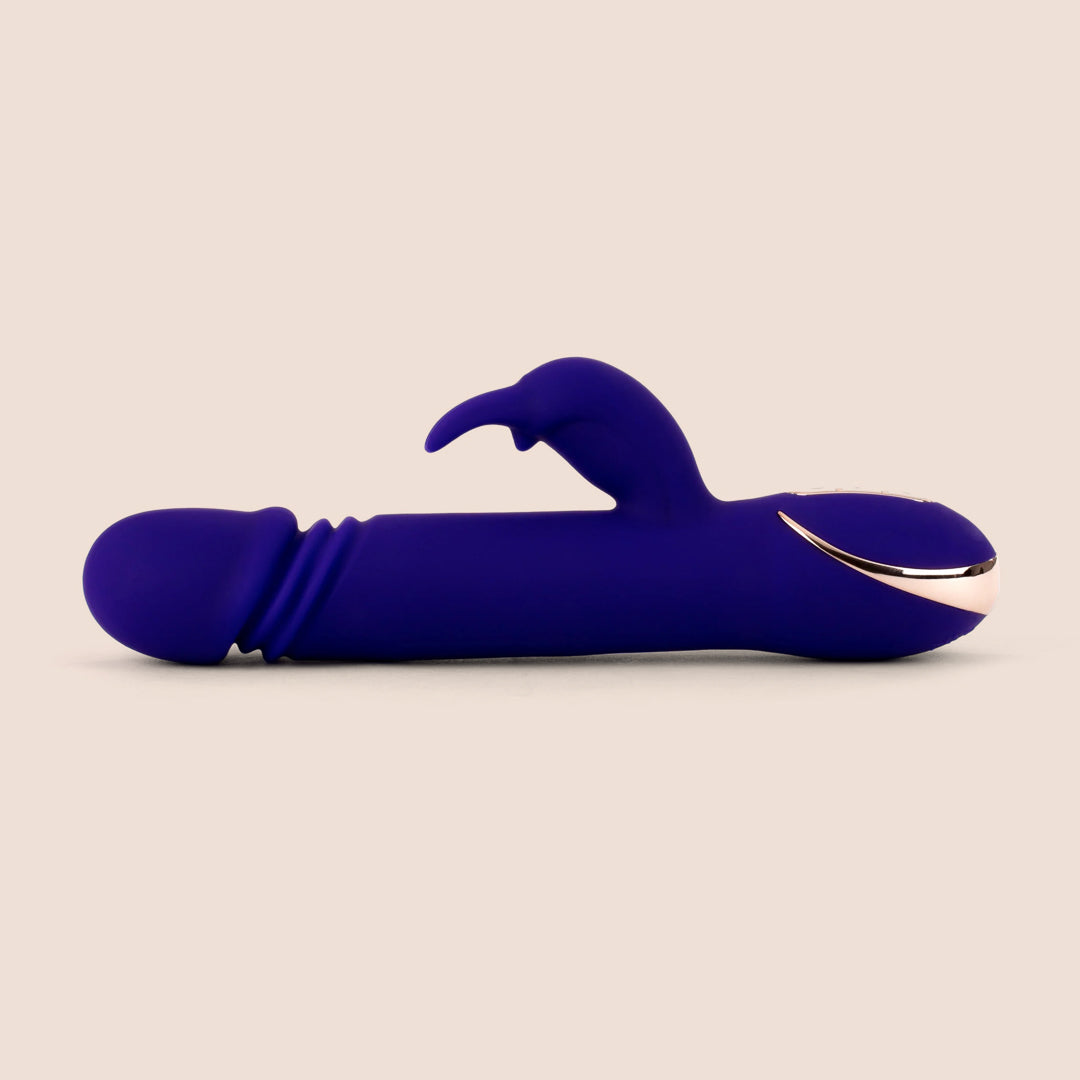 Jack Rabbit® Signature Silicone Thrusting Rabbit Vibrator - Dual Stimulation with Powerful Vibrations & Thrusting Motion | Perfect for Solo Play & Couples Intimacy