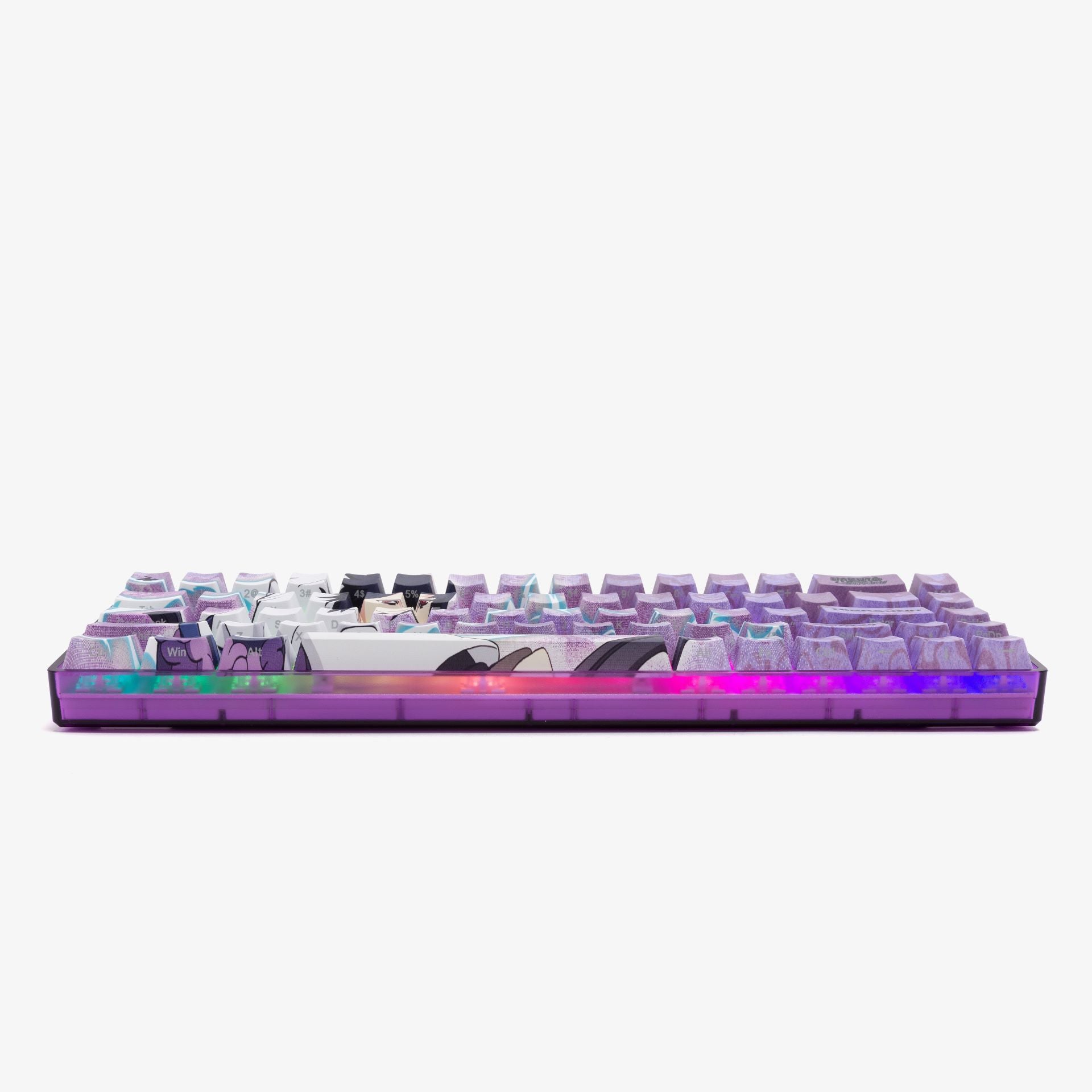Naruto x HG Basecamp 65 Keyboard - Sasuke Uchiha Themed Mechanical Gaming Keyboard for PC/Mac - Perfect for Anime Fans & Esports Gamers