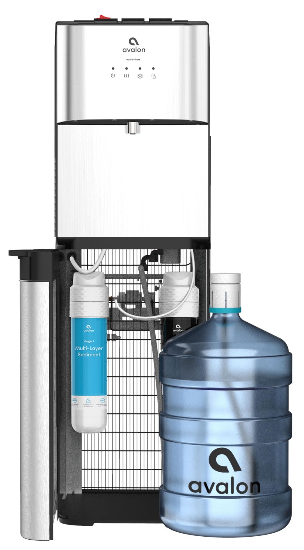Avalon A3F Bottom Loading Water Cooler Dispenser with BioGuard - 3 Temperature Settings & UL Certified Filter - Perfect for Home, Office, and Gym Hydration