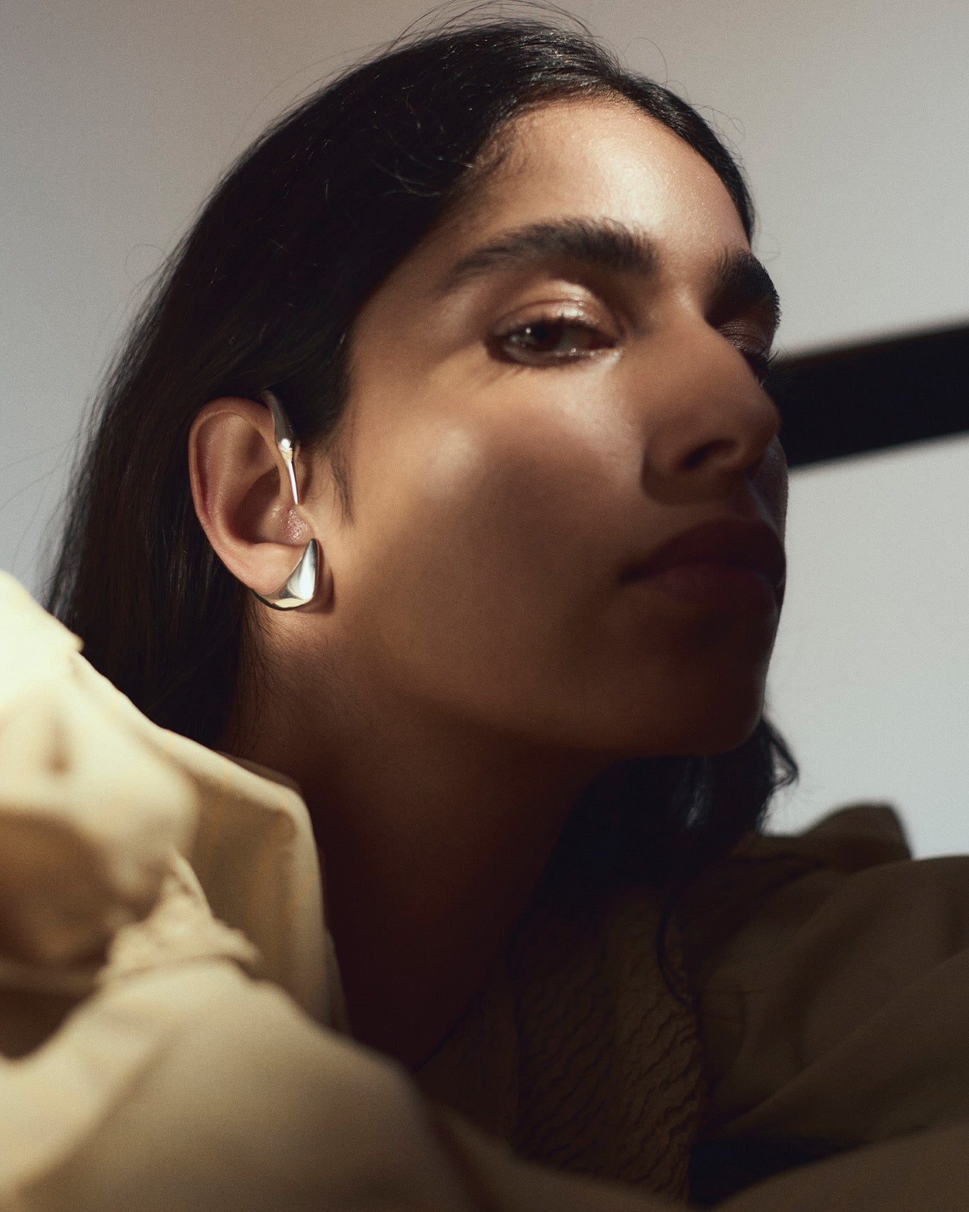 Lisieux Ear Cuff & Stud Set - Trendy Cartilage Earrings for Women, Minimalist Gold Hoop Ear Cuff with Stud - Perfect for Parties, Date Nights & Everyday Wear