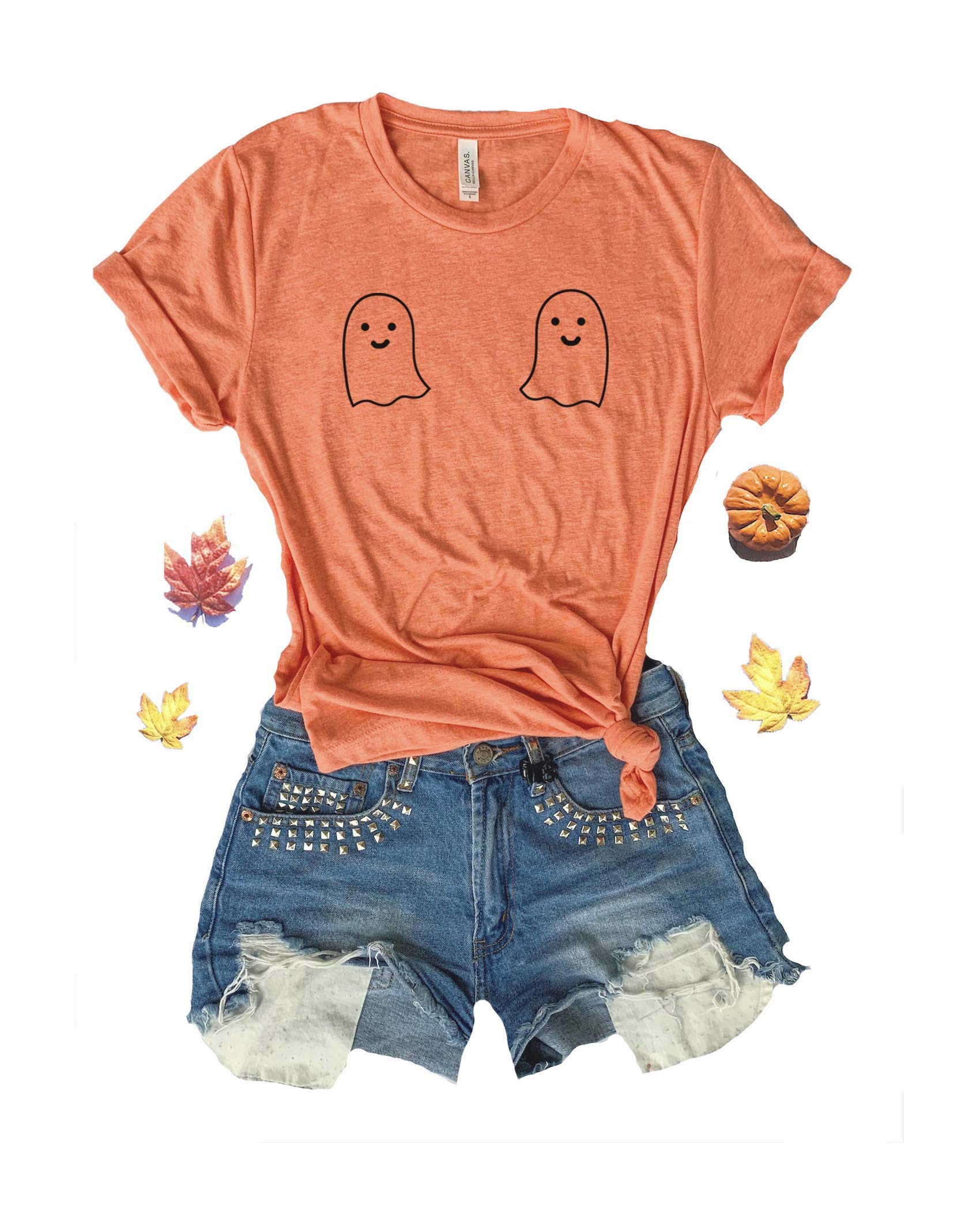 Funny Halloween Ghost T-Shirt - Cute Boo Shirt for Halloween Party, Spooky Tee for Costume & Trick or Treat - Perfect for Halloween Events & Festive Gatherings