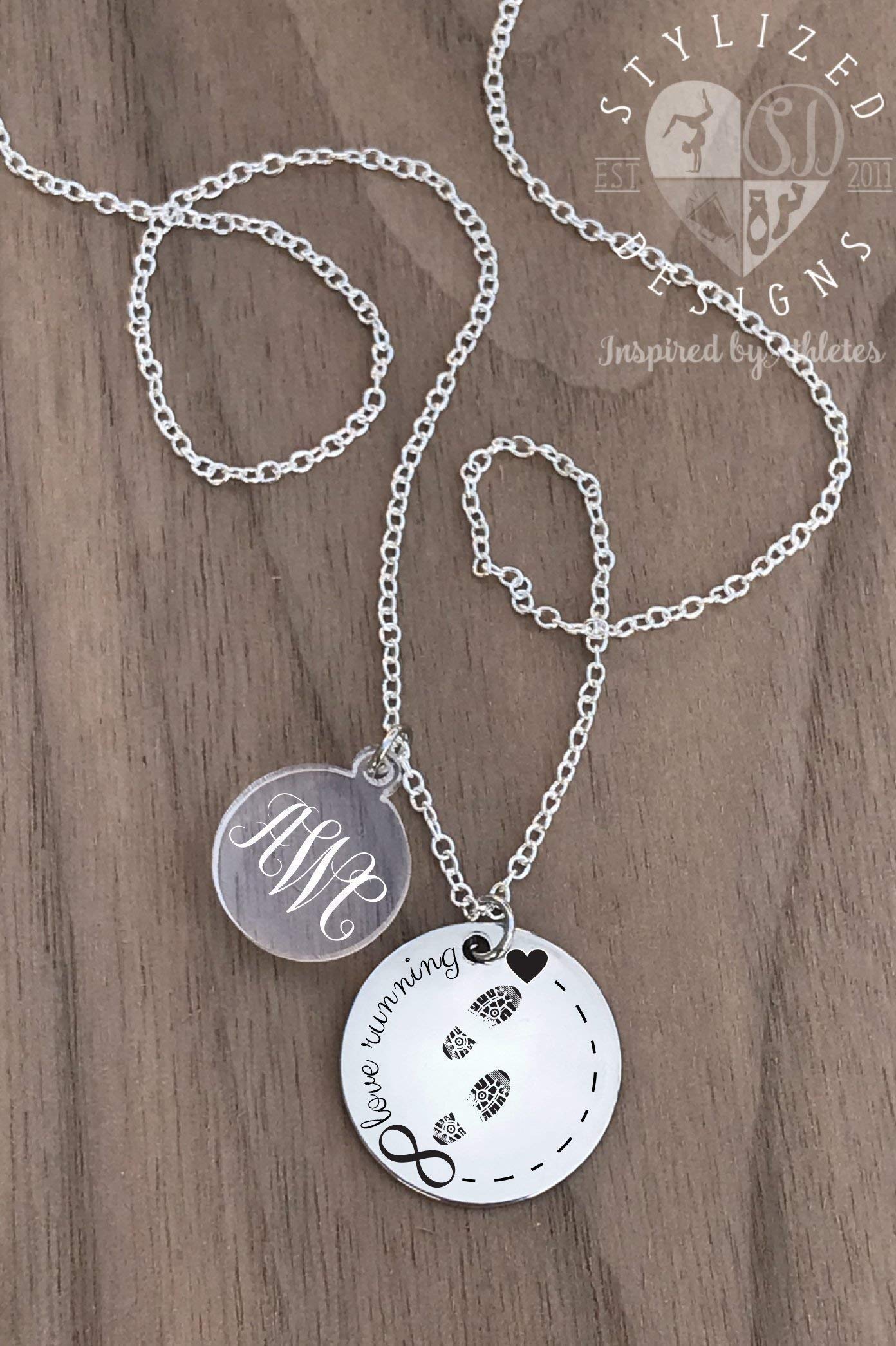 Best Running Necklace for Women - Lightweight & Durable Runner Jewelry - Perfect Gift for Female Athletes - Ideal for Marathons, Workouts & Outdoor Activities