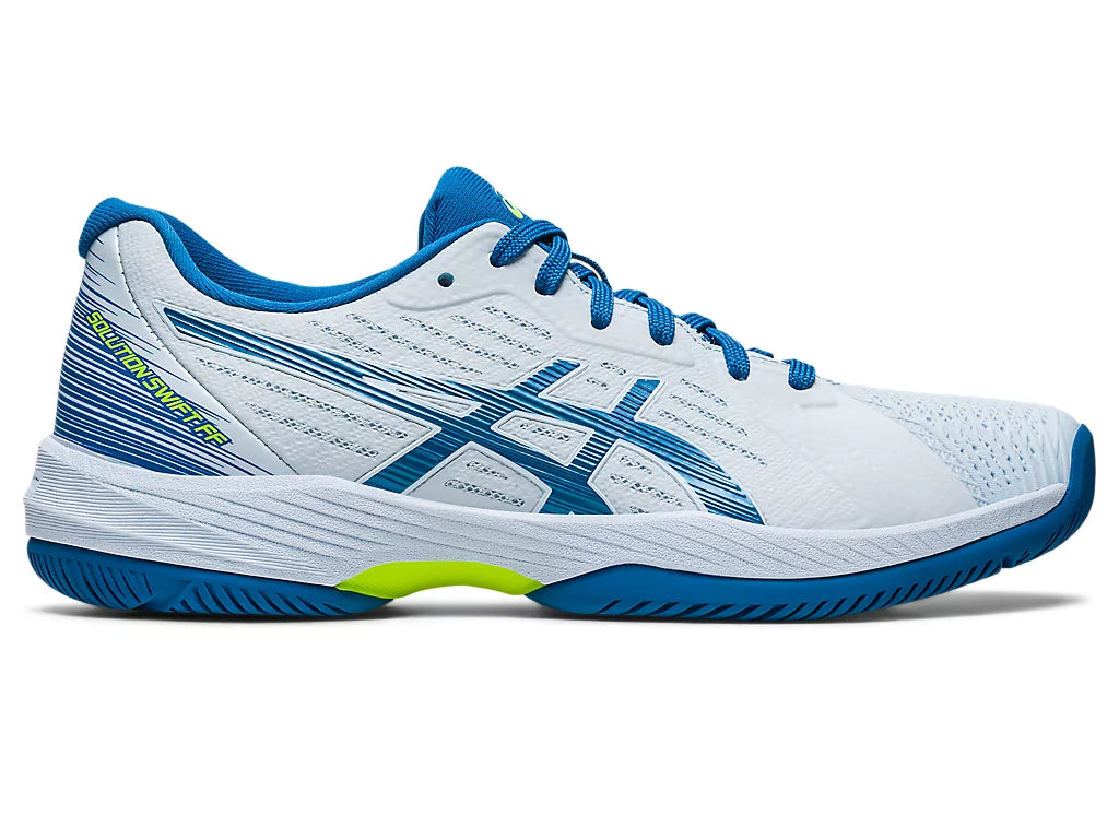 Asics Women's Solution Swift FF Tennis Shoes - Sky/Reborn Blue - Lightweight & Breathable for Competitive Play - Perfect for Court Matches & Training Sessions