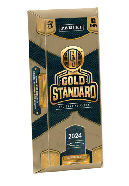 2024 Panini Gold Standard NFL Hobby Box - 12 Packs with Autographs & Memorabilia Cards - Collectible Football Trading Cards for NFL Fans & Sports Collectors (Perfect for Gifts, Display, and Investment)