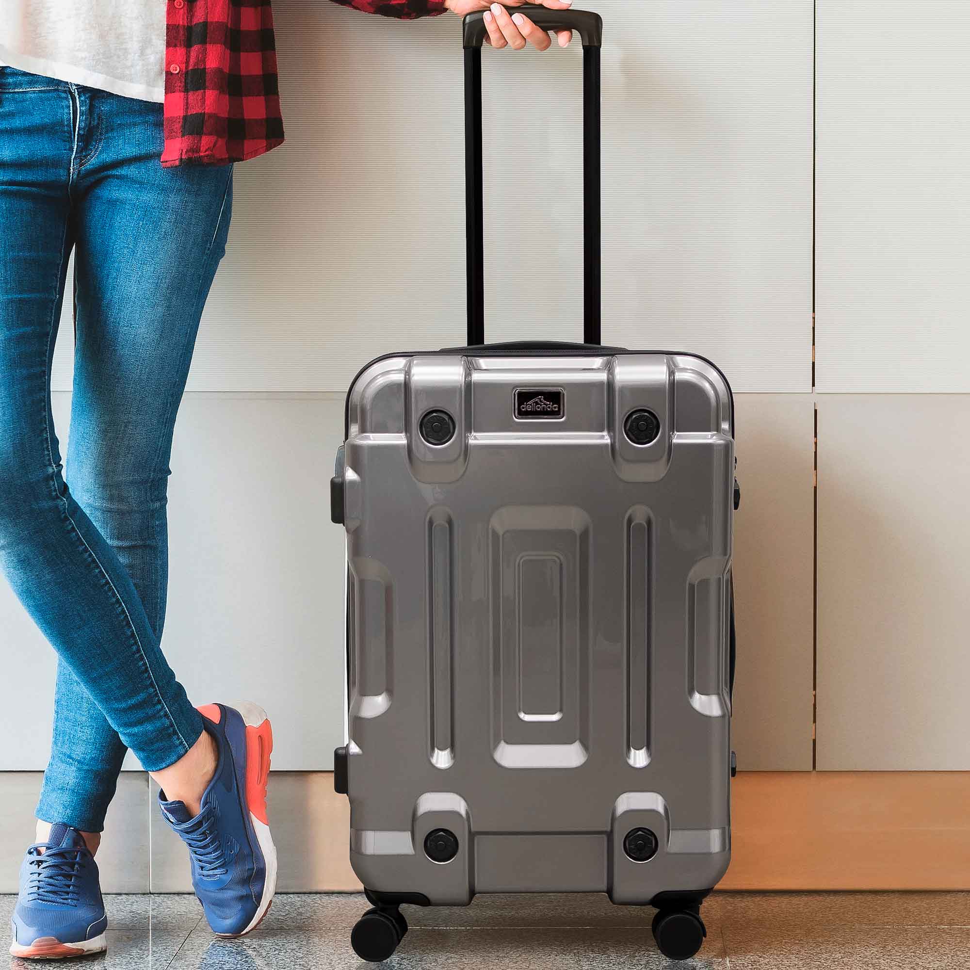 3-Piece Lightweight Luggage Set with TSA Lock - ABS/PC Spinner Suitcase (20