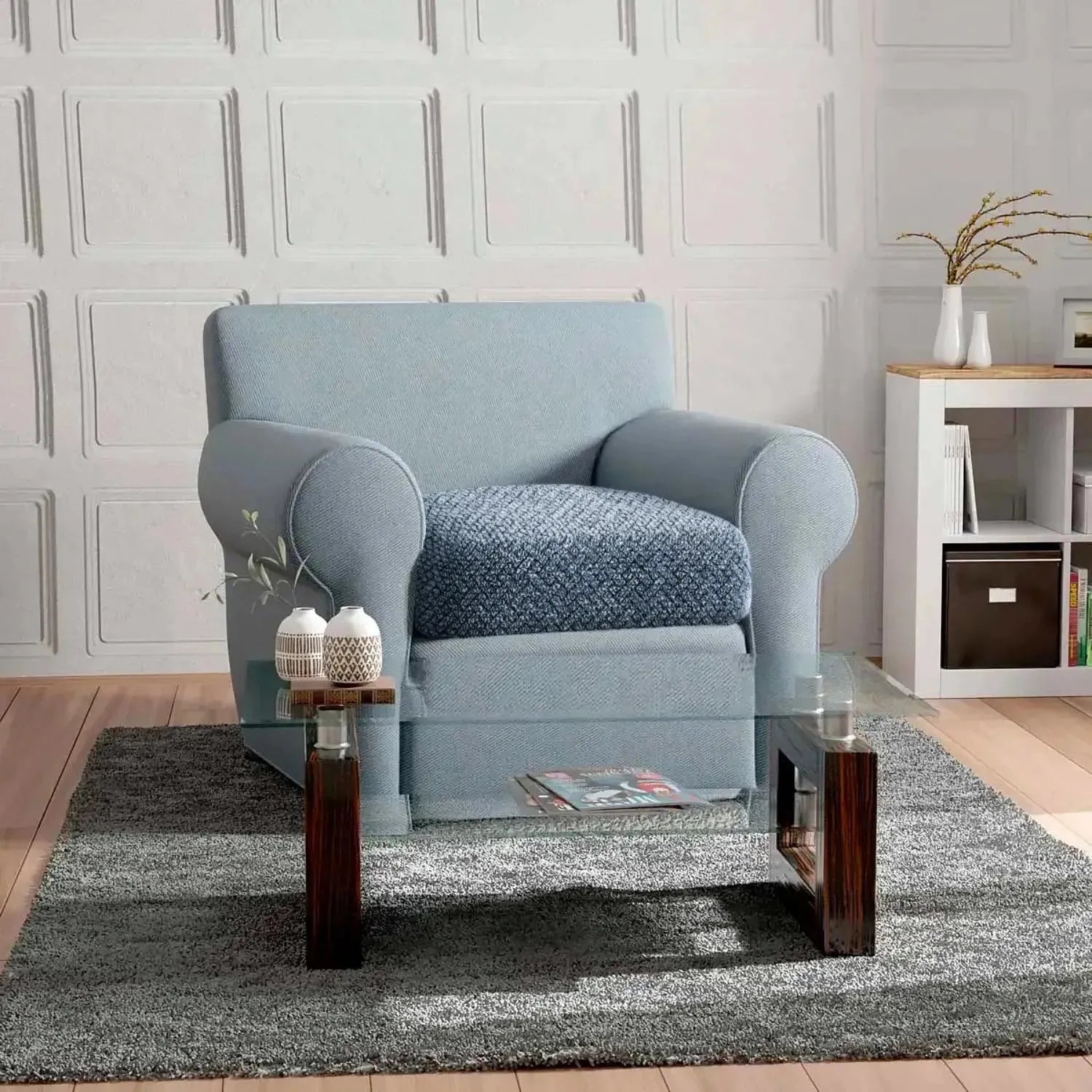 Premium Microfiber Seat Cushion Cover - Soft, Durable & Stylish Home Decor for Sofa, Chair, and Car - Perfect for Living Room, Office & Travel Comfort