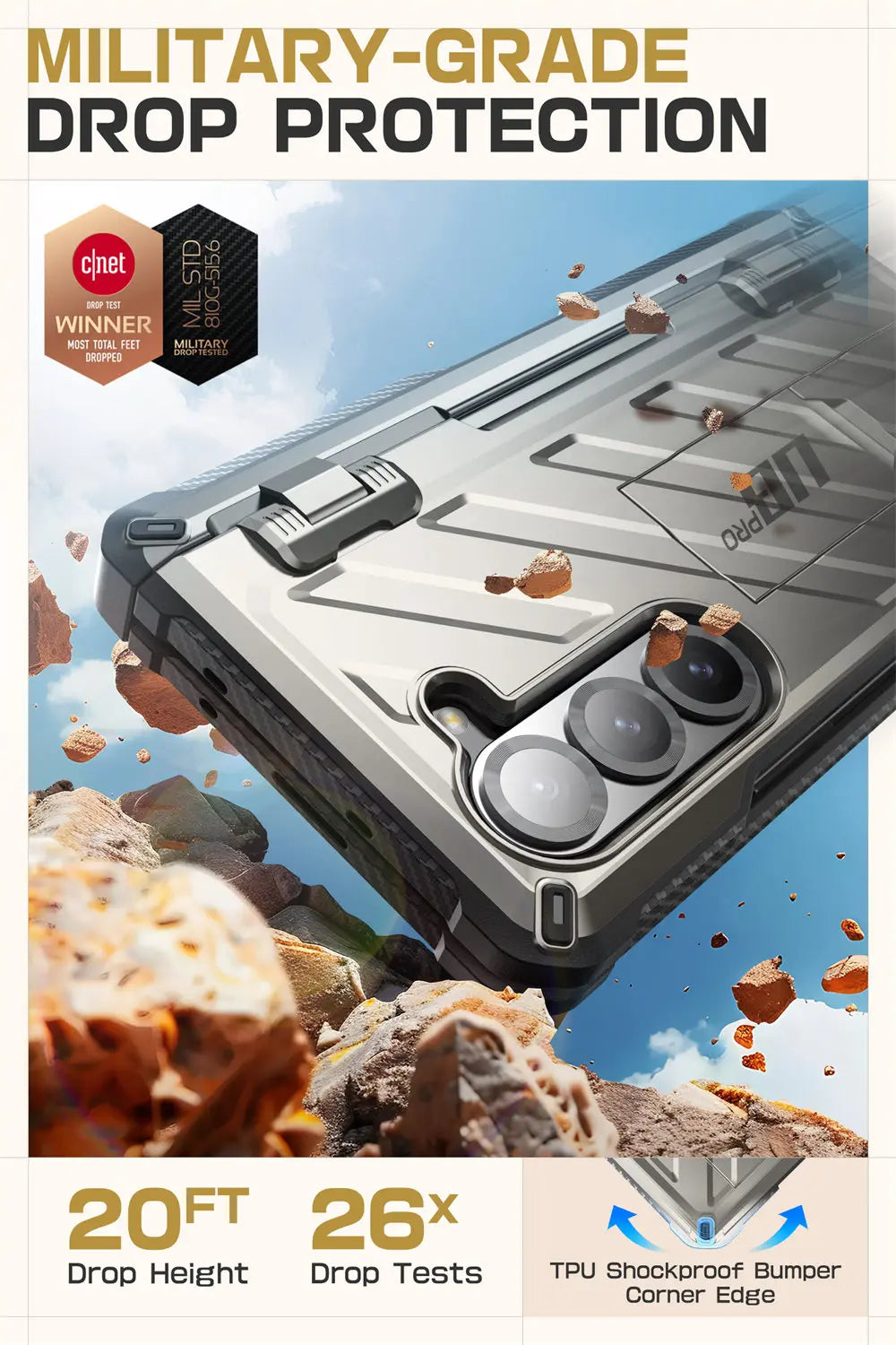 SUPCASE Unicorn Beetle Pro Rugged Case for Samsung Galaxy Z Fold 6 - Shockproof Protective Cover with Built-in Screen Protector | Perfect for Outdoor, Work & Travel Use