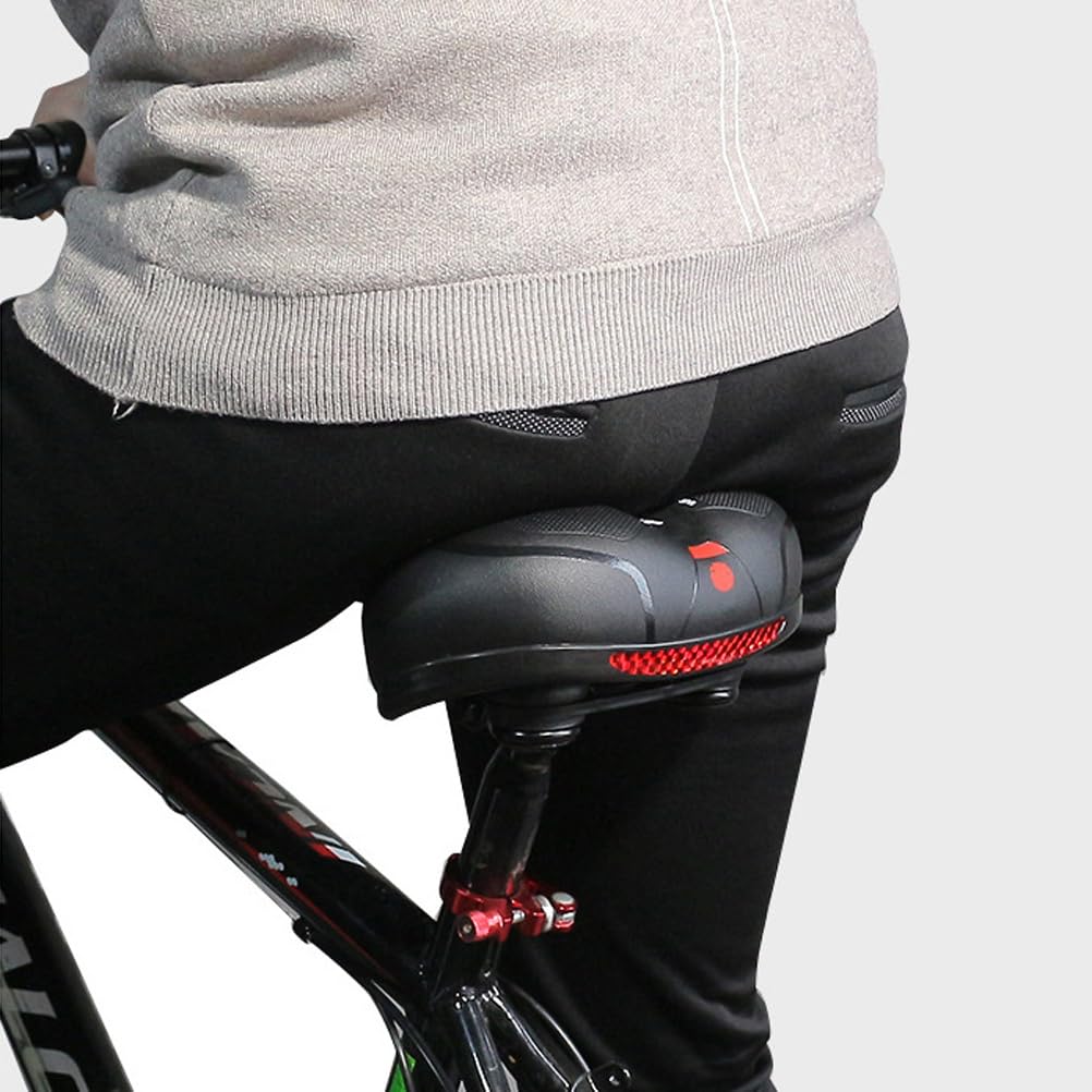 Comfortable Memory Foam Bike Saddle for Adults - Shock Absorbing Waterproof Seat for Mountain & Road Bikes - Cycling Essentials