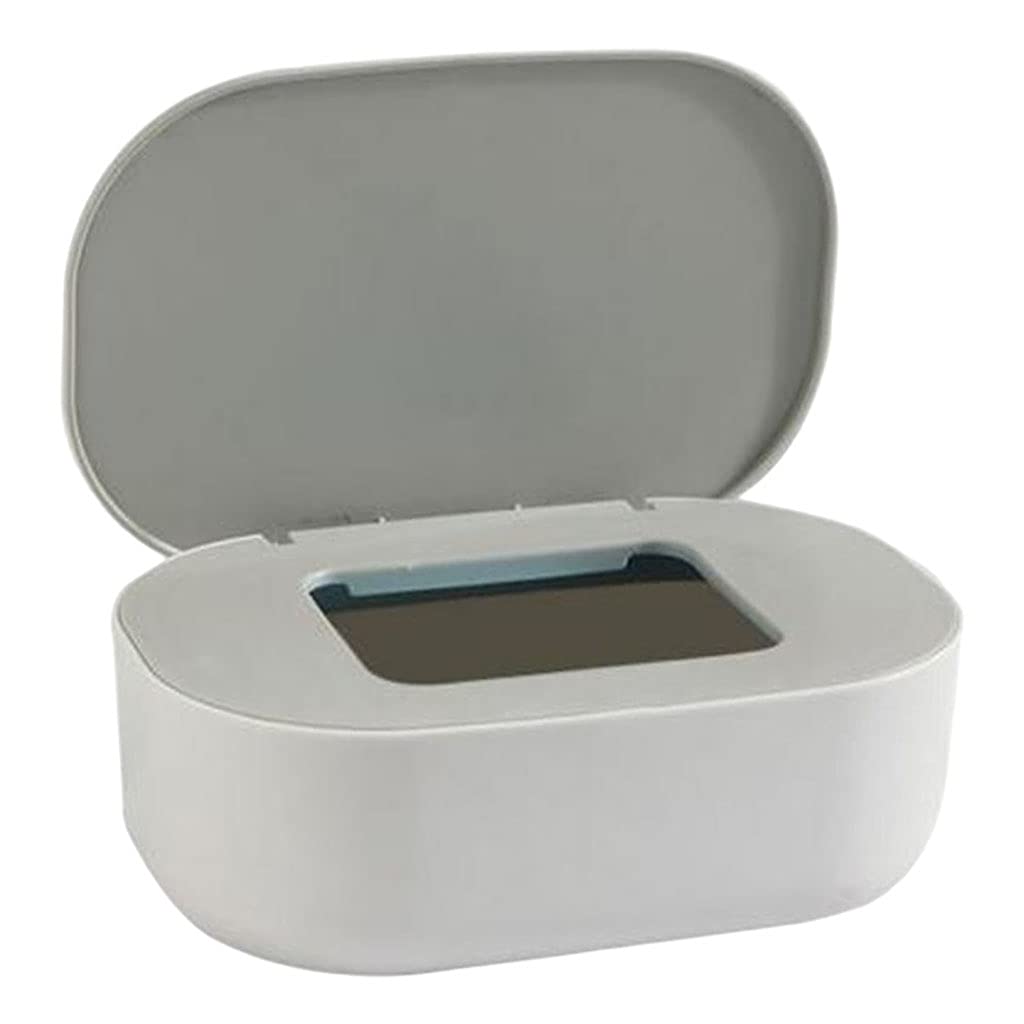 Wall Mount & Tabletop Face Mask Dispenser Box with Lid - Hygienic Storage Holder for Masks & Wet Wipes - Perfect for Home, Bathroom & Office (Gray) - Compact & Space-Saving Design for Daily Protection