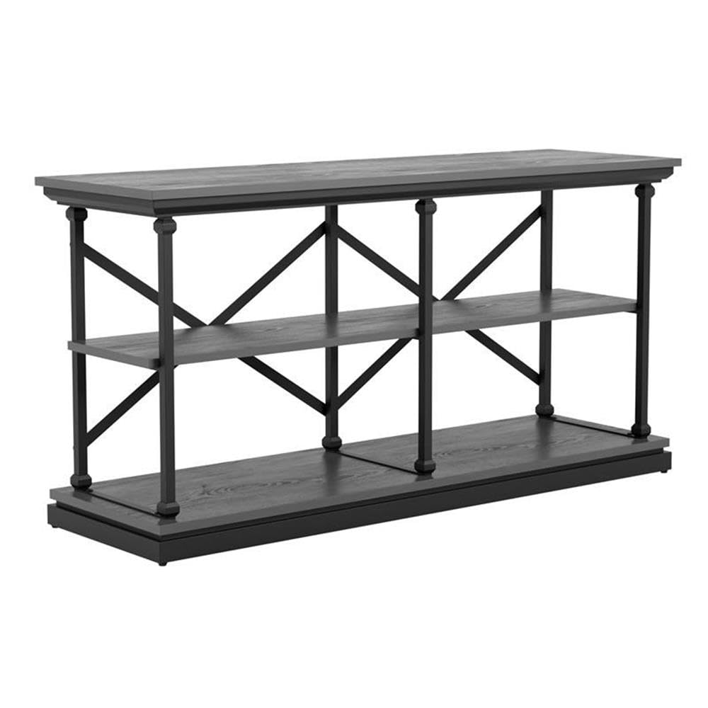 Drewden Wood Coffee Table Set - 3-Piece Antique Gray for Living Room