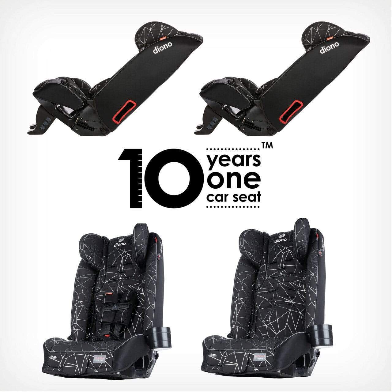 Diono Radian 3 RXT All-in-One Convertible Car Seat for Infants to Toddlers - Safe & Comfortable for Travel, School, and Family Road Trips