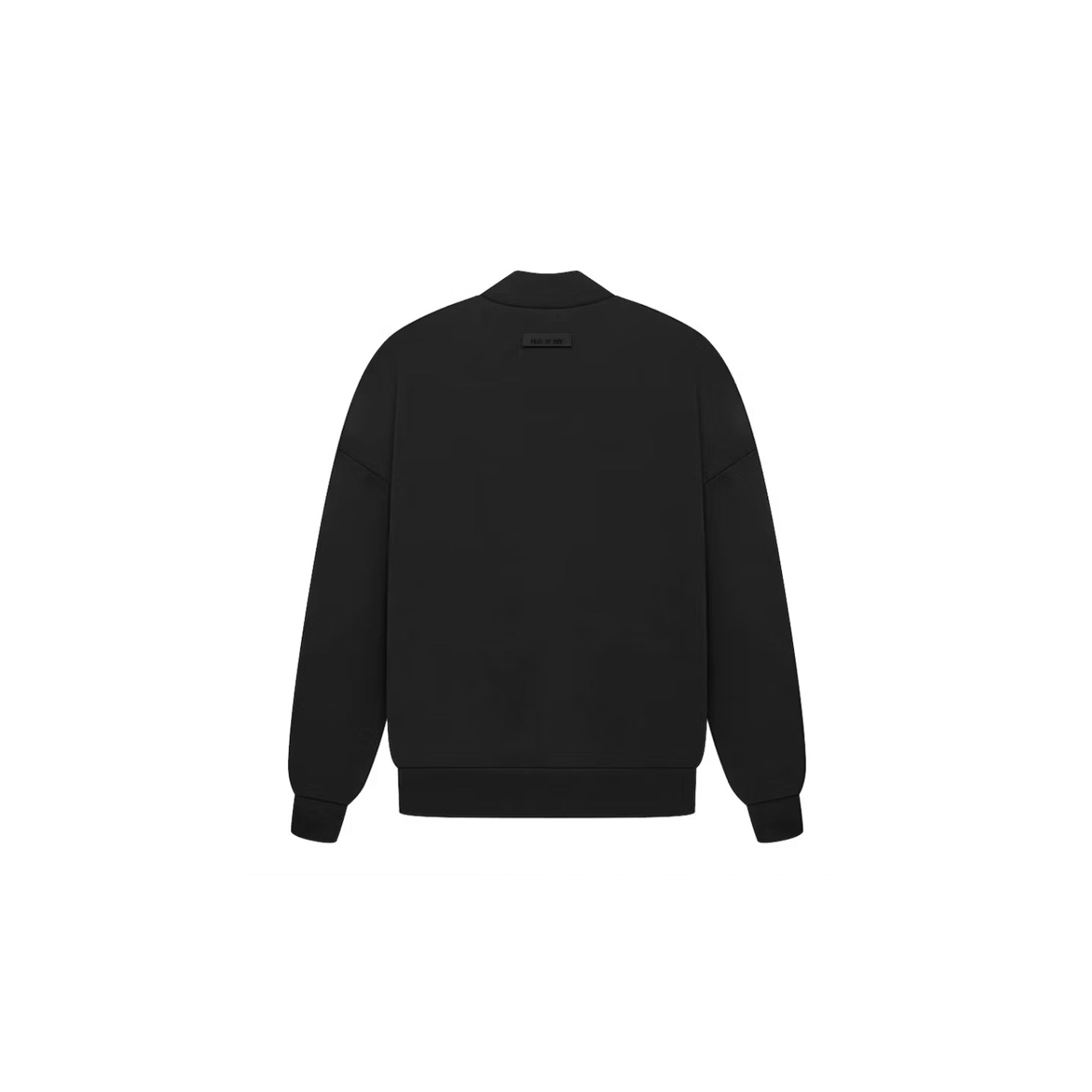 Fear of God Essentials Crewneck Sweatshirt with Arch Logo - Jet Black | Men's Casual Streetwear for Everyday Comfort & Style