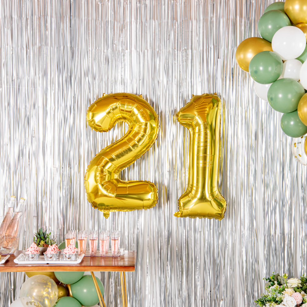 Balloonify Gold Mylar Number 2 Balloon - 40 Inch Large Foil Balloon for Birthday Party Decorations (1 Count Box) - Perfect for Baby Showers, Graduations & Anniversary Celebrations