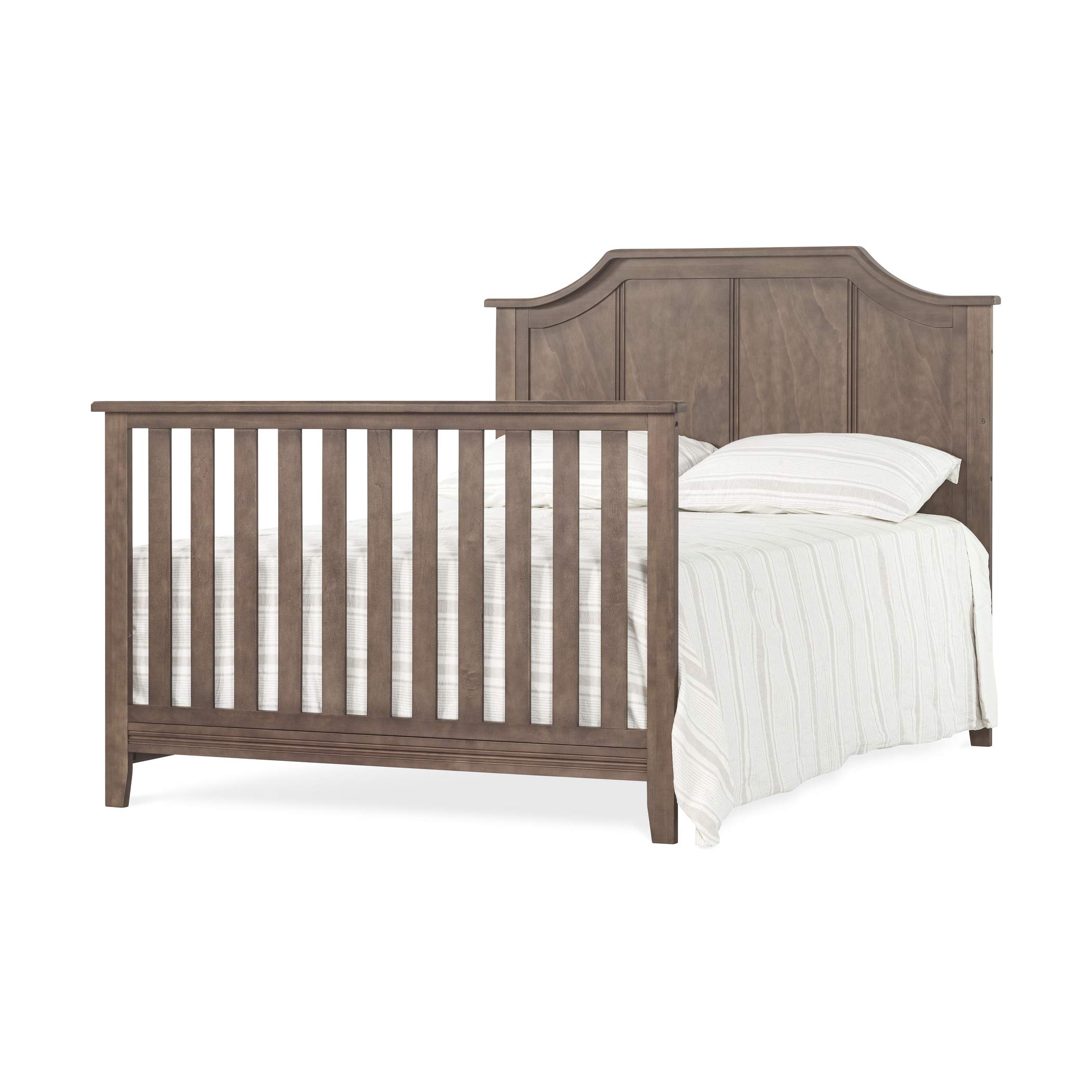 Child Craft Rylan 4-in-1 Convertible Crib - Converts to Day Bed, Toddler Bed & Full Size Bed | 3 Adjustable Mattress Heights | Non-Toxic & Baby-Safe Finish in Cocoa Bean Brown | Perfect for Nursery, Bedroom Transition & Growing Families