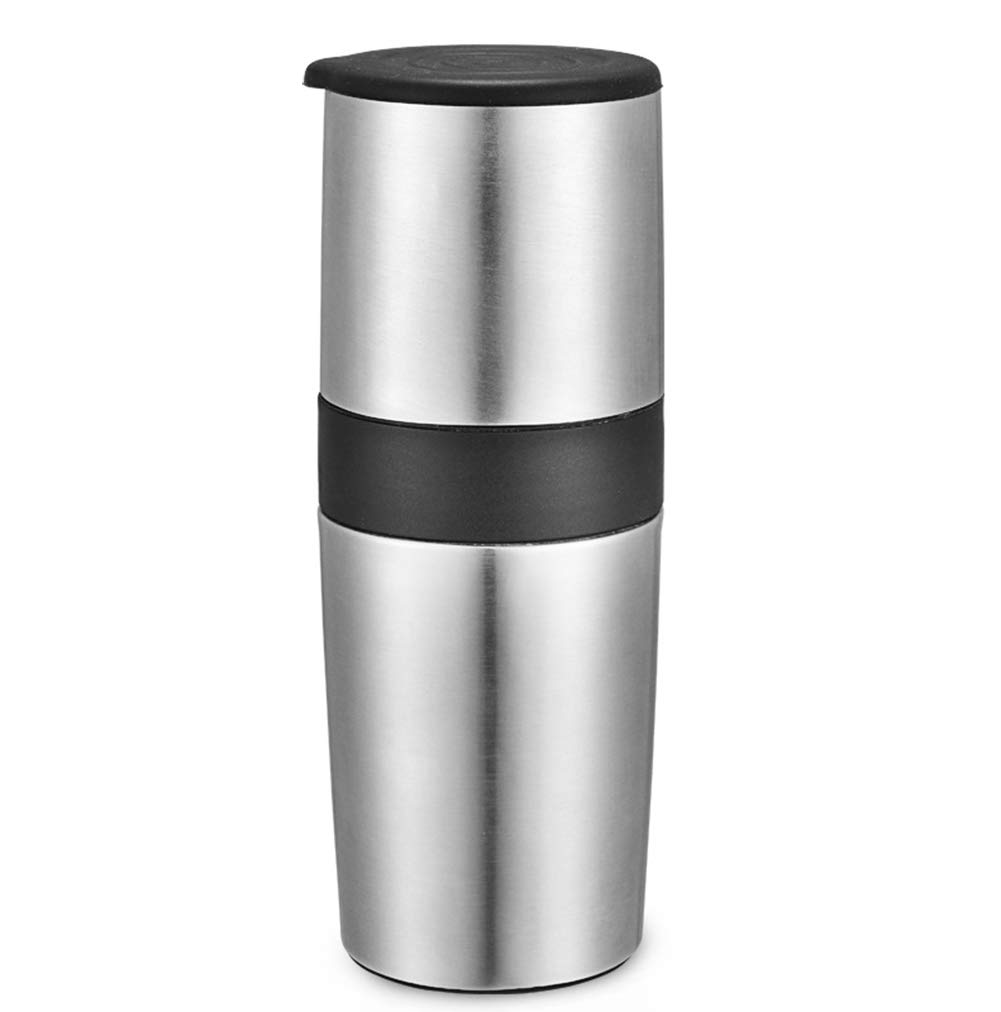 Premium Stainless Steel Manual Coffee Grinder - Portable Hand Crank Espresso Bean Mill with Adjustable Coarseness for Home, Camping & Travel