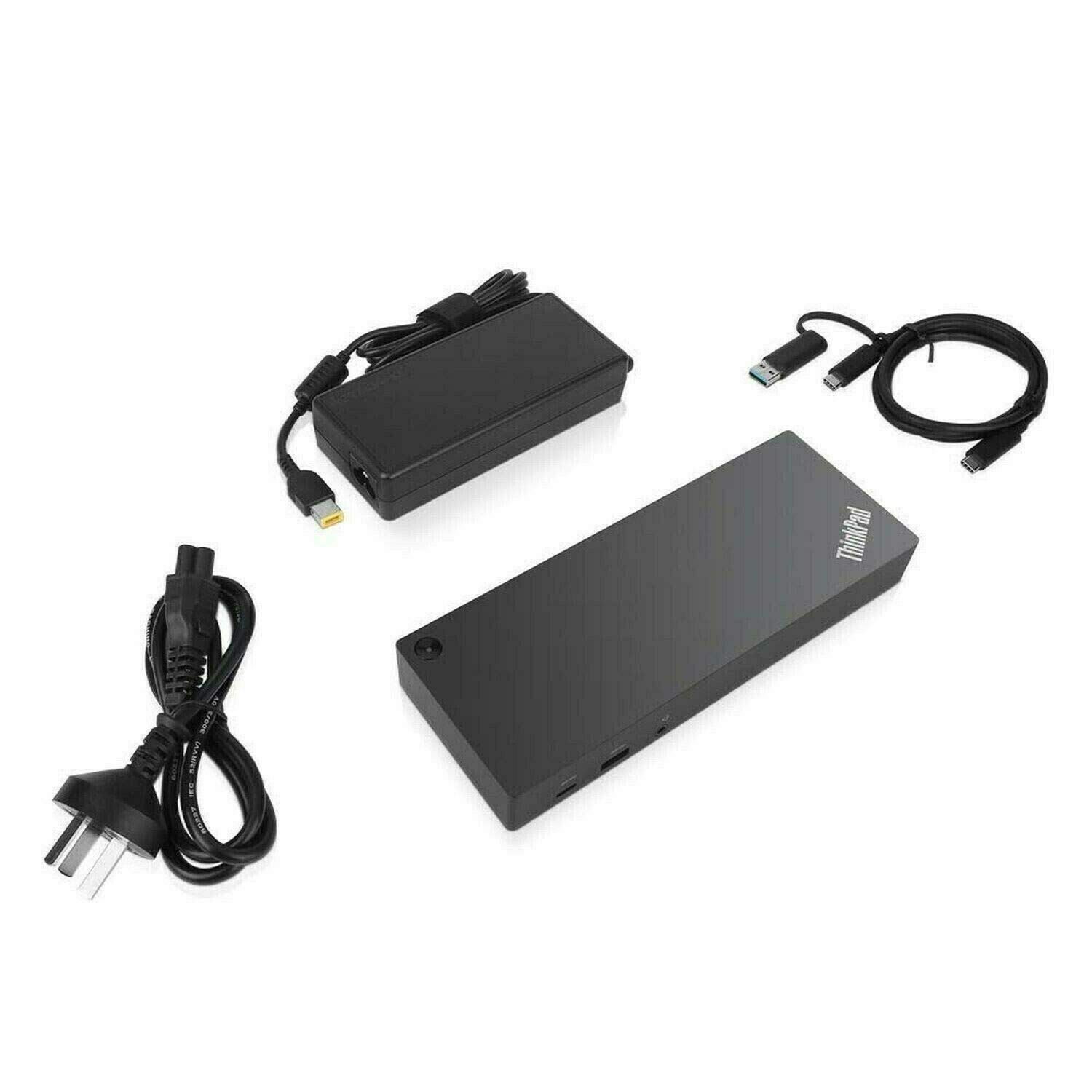 New Genuine Lenovo ThinkPad Hybrid USB-C & USB-A Docking Station (Model DUD9011D1) - Perfect for Home Office & Business Laptop Setup