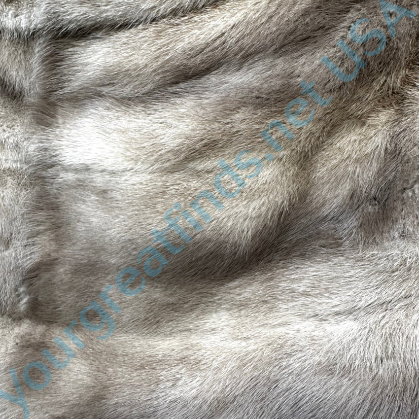 Vintage Champagne Mink Fur Stole - Elegant Women's Winter Shawl for Parties, Weddings & Special Occasions