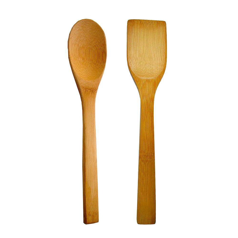 TreeChoice Reusable Solid Spoon & Spatula Set - 24-Piece Eco-Friendly Kitchen Utensils for Cooking, Baking & Serving | Dishwasher Safe & BPA-Free
