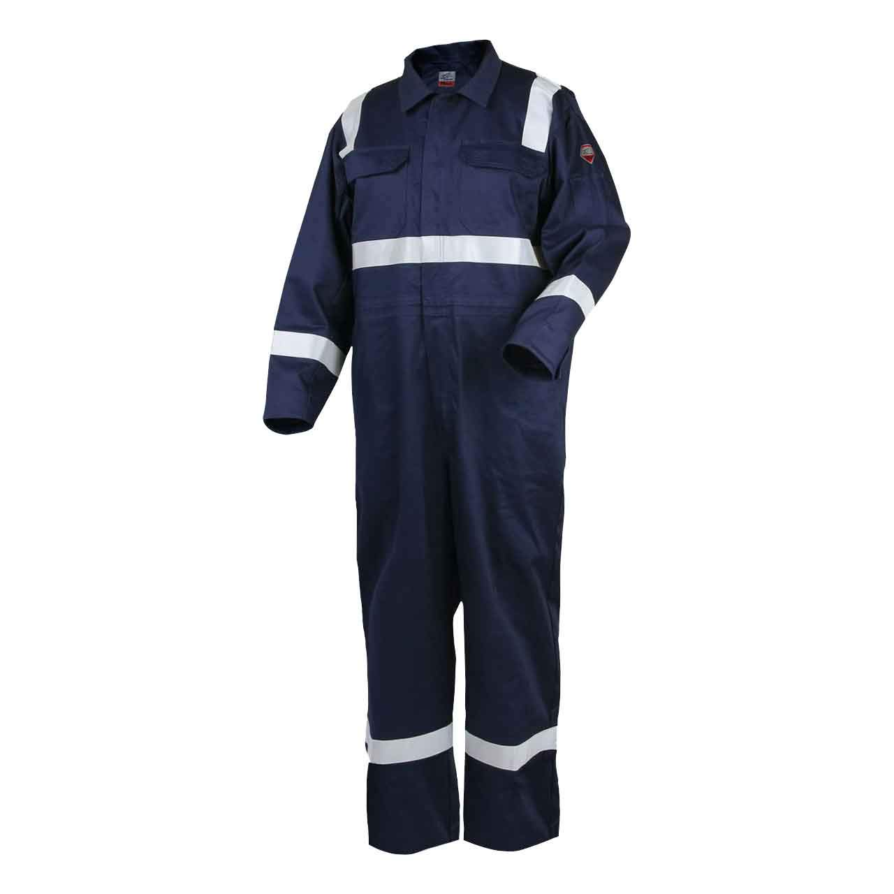 Black Stallion CF2216-NV Navy Reflective TruGuard 300 FR Flame Resistant Safety Jacket for Industrial Work and Outdoor Protection