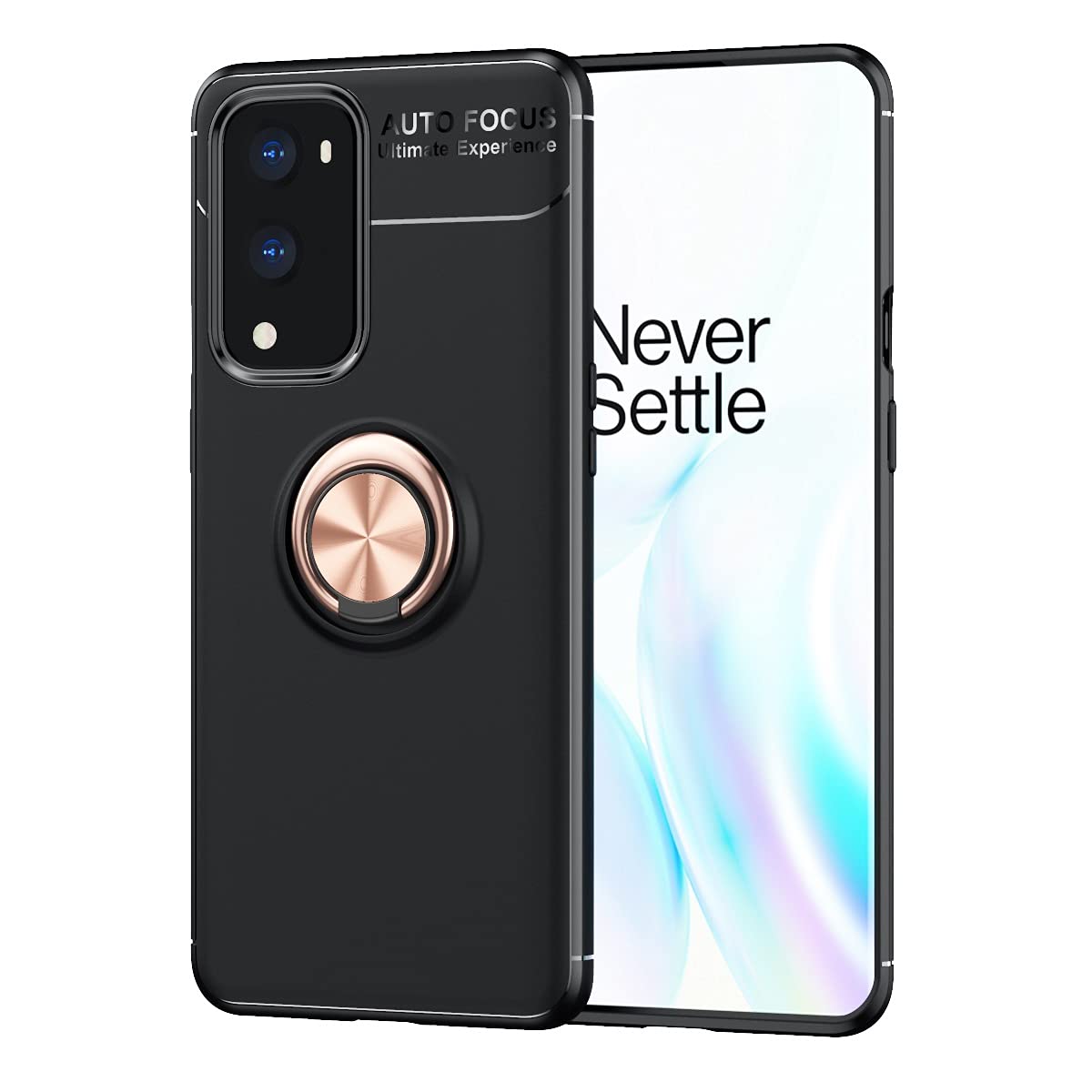 Ultra Slim Shockproof Magnetic Case for OnePlus 9 Pro - Soft TPU Protective Cover with 360° Rotating Kickstand & Heat Dissipation | Perfect for Work, Travel & Outdoor Activities