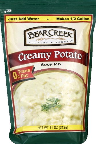 BEAR CREEK Country Kitchens Creamy Potato Soup Mix - 11 oz (Pack of 12) | Easy Homemade Soup for Family Dinners & Cozy Winter Meals