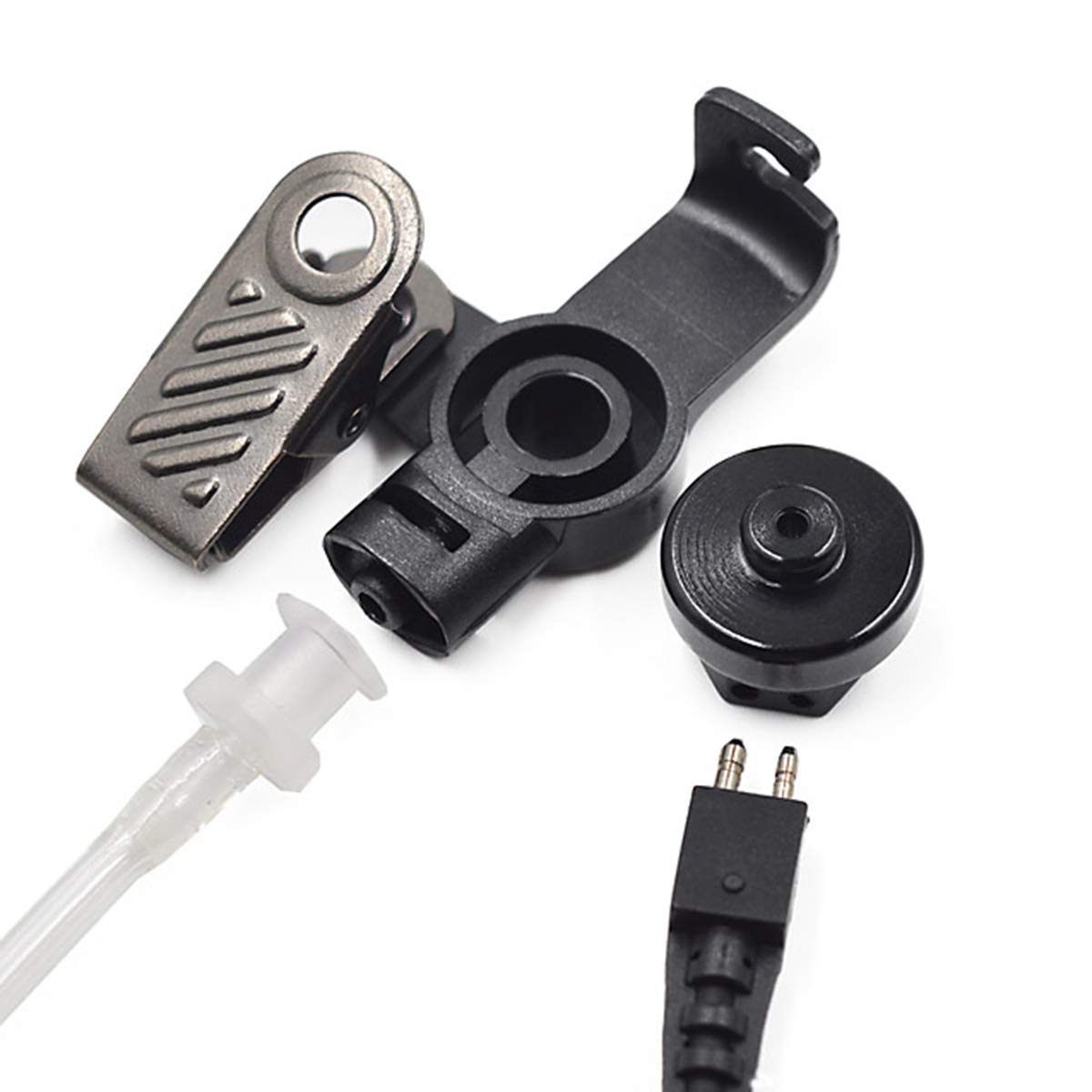 Yolispa Air Tube PTT Earpiece Headset with Microphone - Covert Acoustic Tube Security Headset for Motorola Two-Way Radios (DP4400/DP4600/DP4800 Series) - Ideal for Bodyguards, Security Personnel & Event Staff Communication
