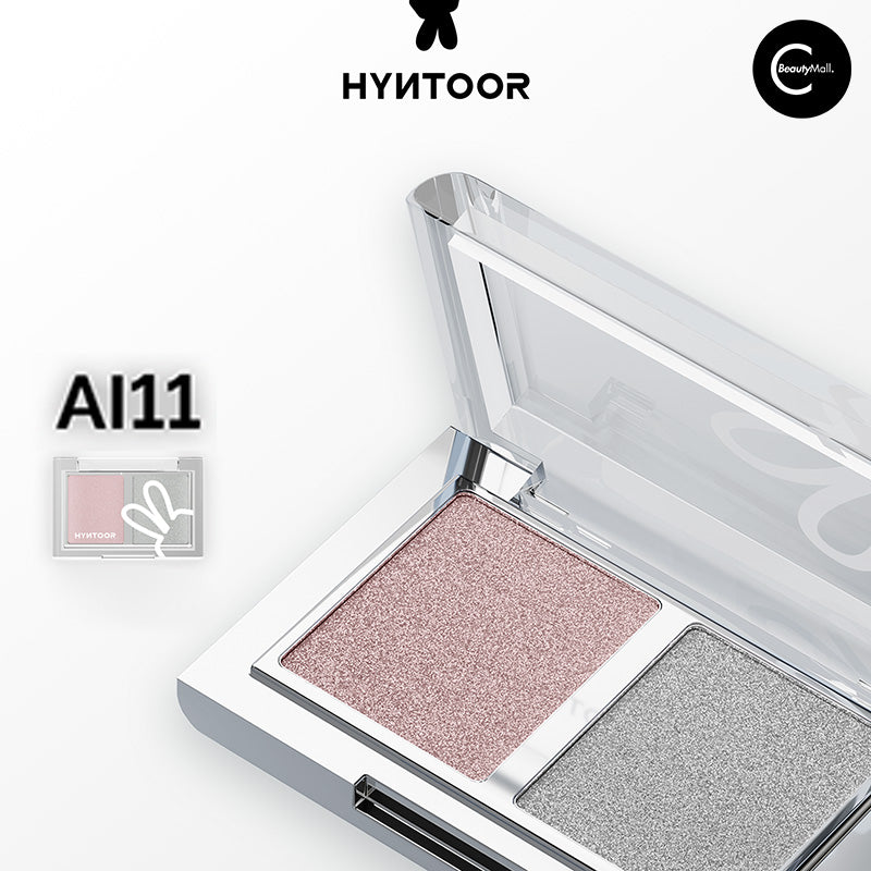 HYNTOOR Cooling Duo Eyeshadow Palette - Long-Lasting Matte & Shimmer Makeup for Day & Night Looks - Perfect for Parties, Weddings, and Everyday Wear