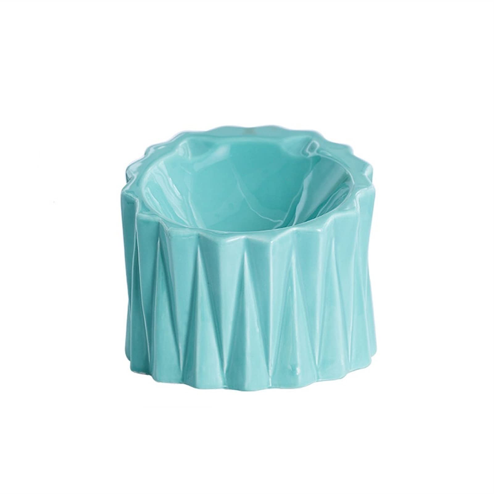 YAOLUU Ceramic Raised Cat Bowls - No Spill Elevated Pet Food & Water Dishes with Tilted Design for Stress-Free Feeding - Backflow Prevention - Cute Small Dog & Cat Bowl (Color B) - Perfect for Kittens, Adult Cats & Small Dogs at Home