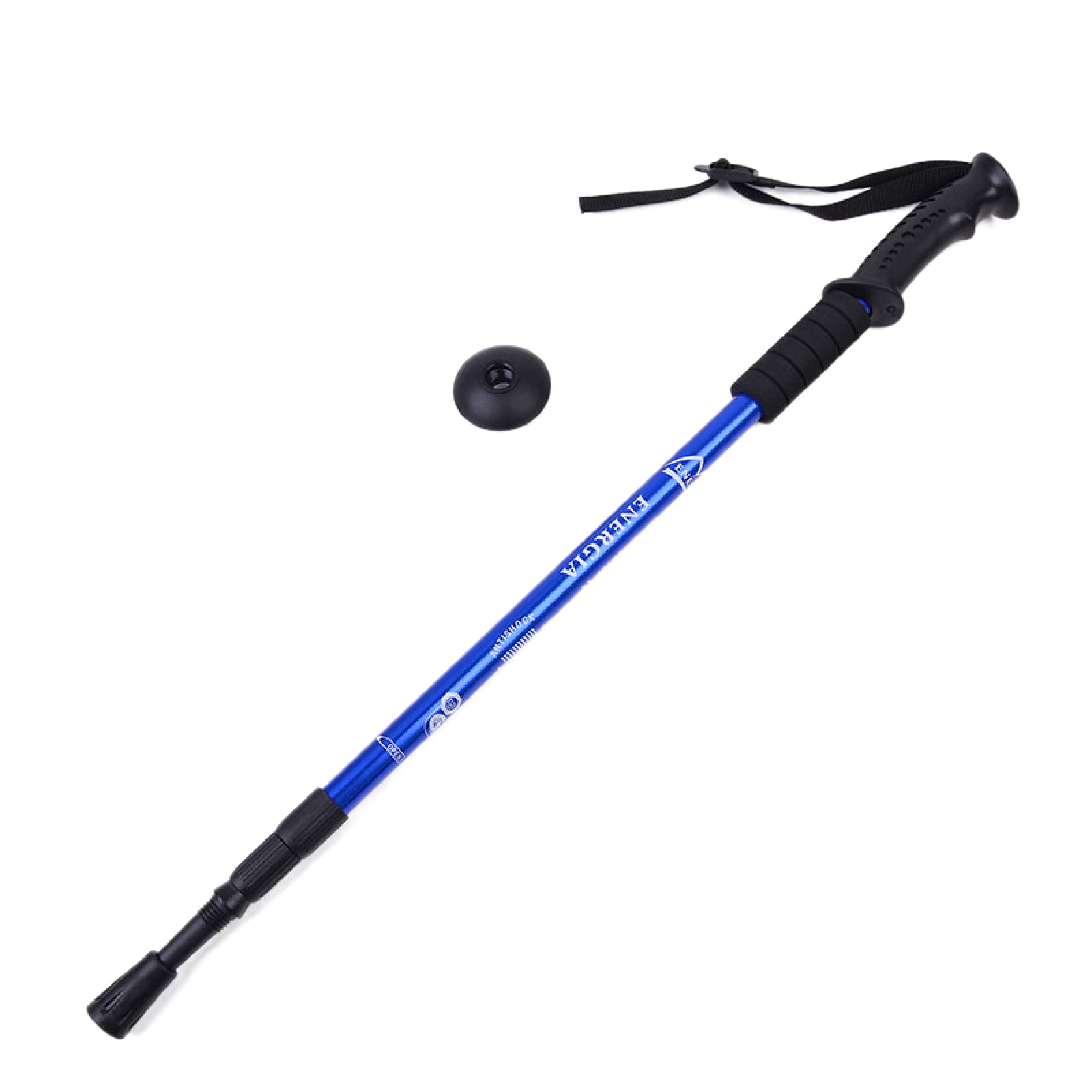 Yourug Adjustable Telescopic Folding Hiking Stick - 3-Section Lightweight Trekking Pole with Non-Slip Grip for Mountain Climbing, Walking & Outdoor Adventures - Perfect for Hiking, Camping and Backpacking Trips