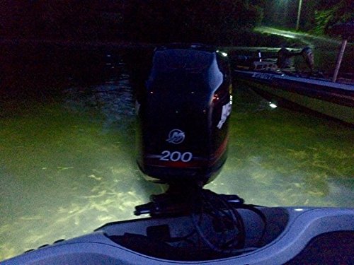 Vega Underwater Transom LED Light - 8000 Lumens, 133 Watts, White Light with Drain Plug - Perfect for Boat, Dock & Marine Lighting