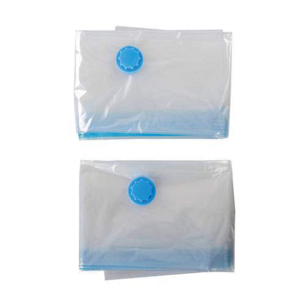 Vacuum Storage Bags for Clothes & Blankets - 4 Pack (700x500mm) | Space Saving Storage Solution | Blue Compression Bags for Travel, Seasonal Clothes & Home Organization