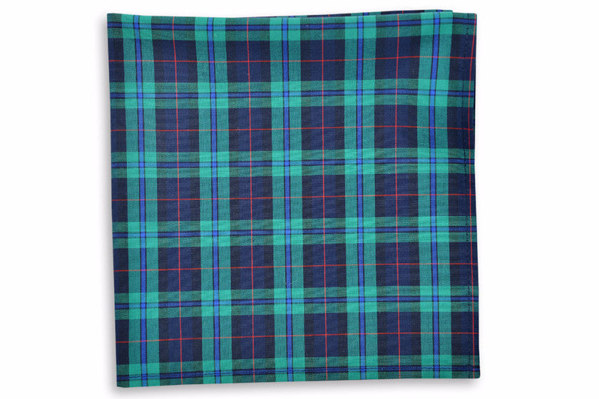 MacLeod Tartan Pocket Square - Premium Scottish Wool Handkerchief for Men - Perfect for Weddings, Business & Formal Events