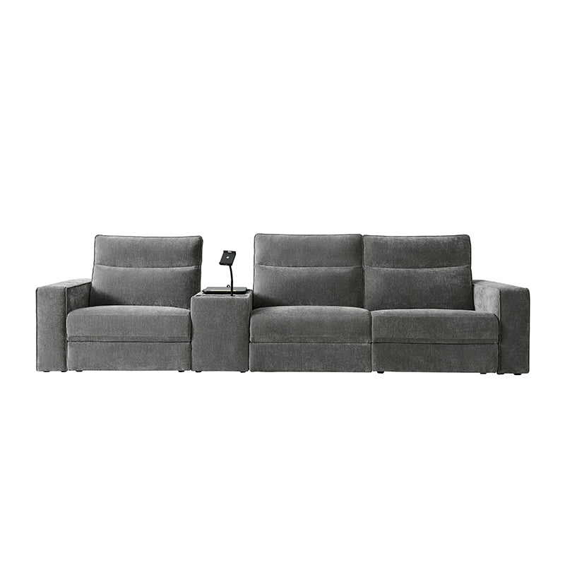 EliteNest Smart Reclining Theater Sofa with Built-in Bluetooth Speakers - Luxury Home Theater Seating for Movie Nights & Gaming Setup