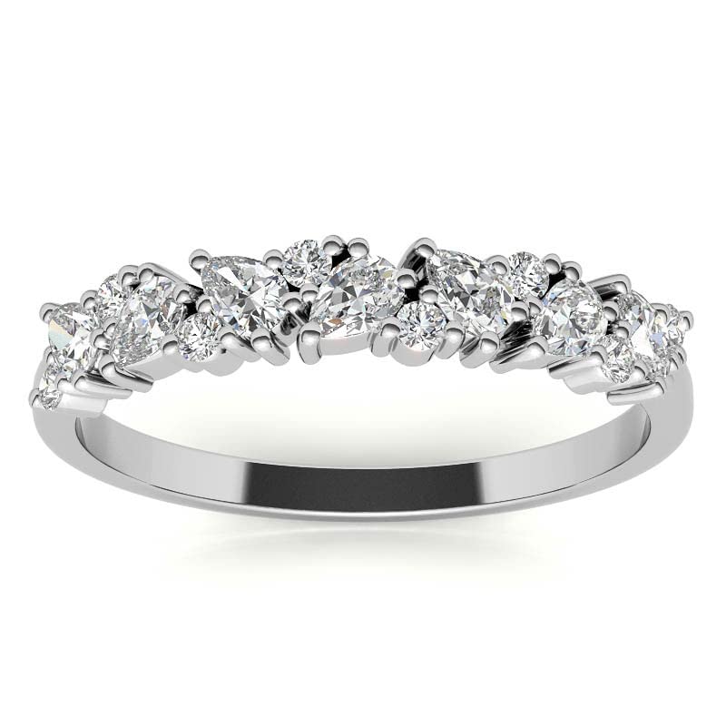 2.00 CT Moissanite Matching Comfort Fit Wedding Band - Colorless Silver Solitaire Vintage Engagement Ring for Women - Anniversary, Promise Gift for Her - Perfect for Proposals, Bridal Jewelry & Special Occasions