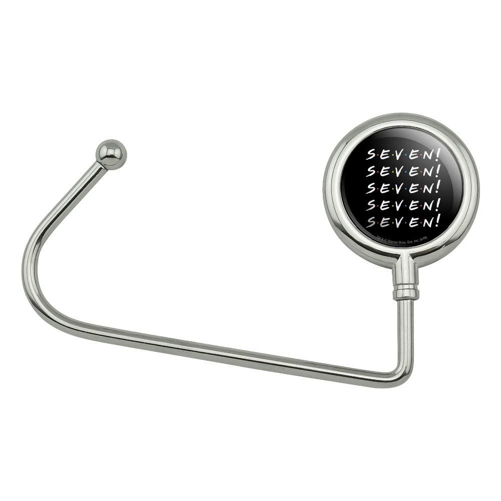 GRAPHICS & MORE Friends Seven Purse Bag Hanger Hook - Stylish Handbag Organizer for Purses, Totes & Shopping Bags - Perfect for Restaurants, Cars & Home Use