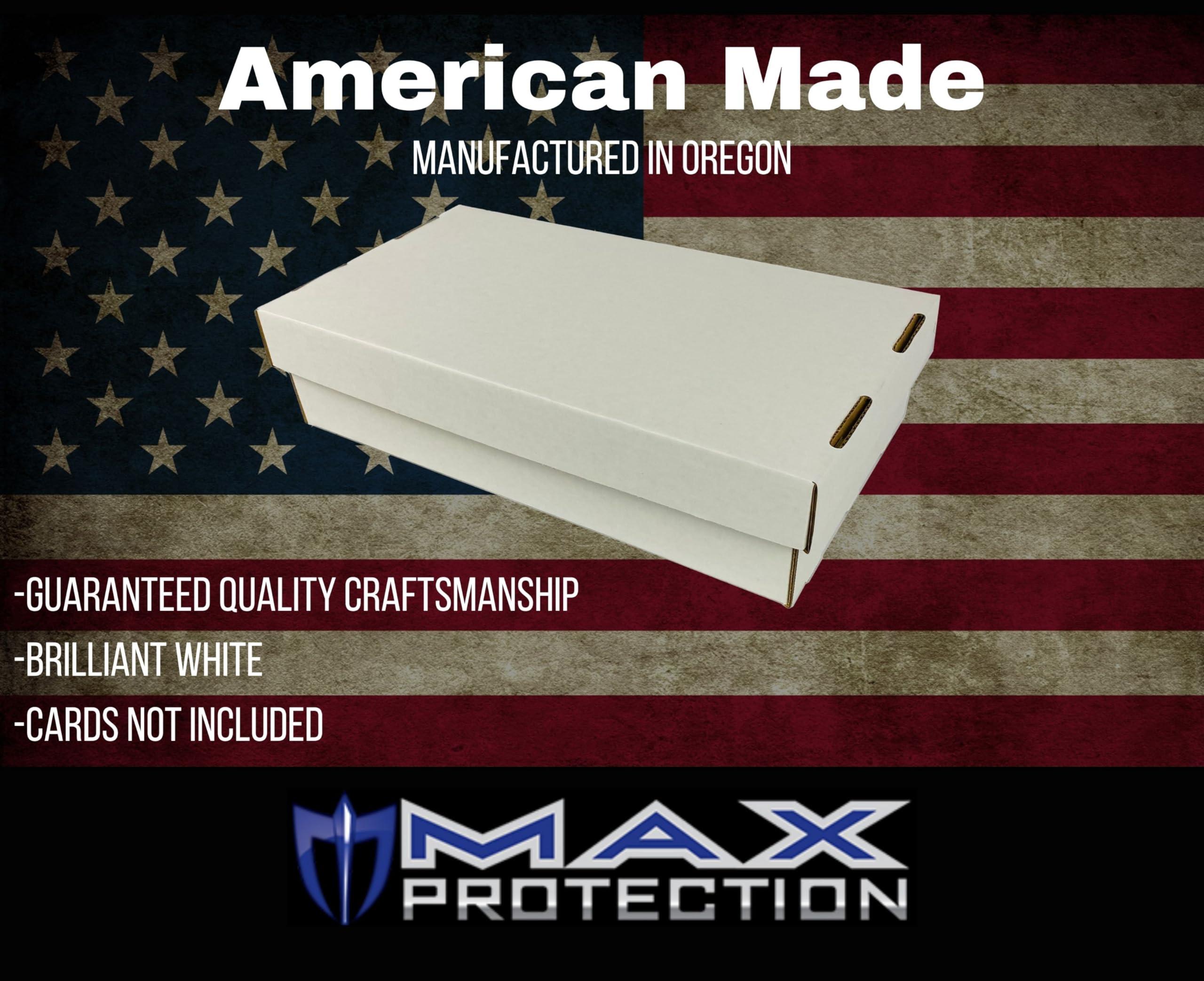 Max Protection Super Shoe 3-Row Trading Card Storage Box - Holds 3000 Cards & 600 3x4 Toploaders - Durable USA-Made Card Organizer (5-Pack) - Perfect for Collectors, TCG Players & Sports Card Storage