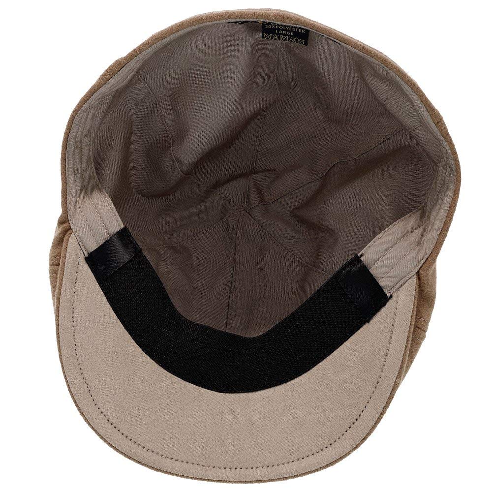 Luxury Wool Duckbill Cap – Classic 6-Panel Design with Cotton Liner for Outdoor Fashion