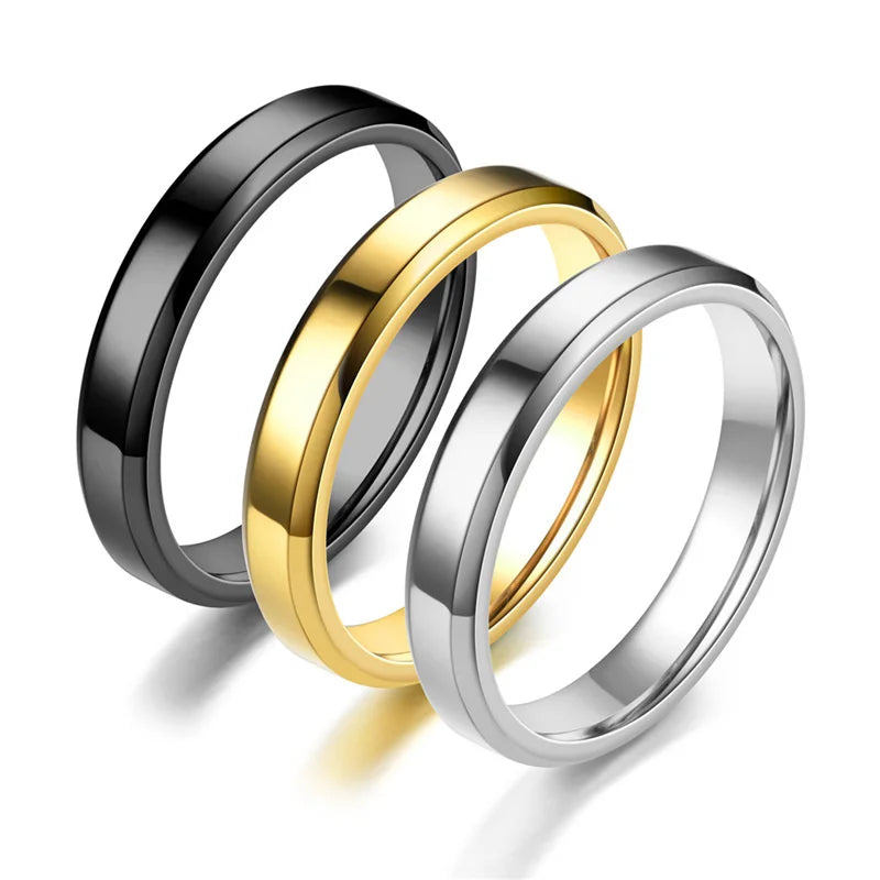 Classic Glossy Ring for Women - Elegant & Shiny Wedding, Engagement, or Gift Jewelry - Perfect for Anniversaries, Proposals & Special Occasions