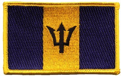 Barbados Iron-on Embroidered Patch - Custom DIY Sewing Patches for Jackets, Hats, Bags - Perfect for Denim, Backpacks & Clothing Repair (3-Pack)