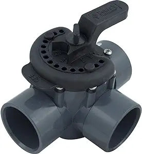 Pentair 2-Way 50mm PVC Valve for Pool and Spa - Durable Water Flow Control for Swimming Pools, Hot Tubs, and Filtration Systems
