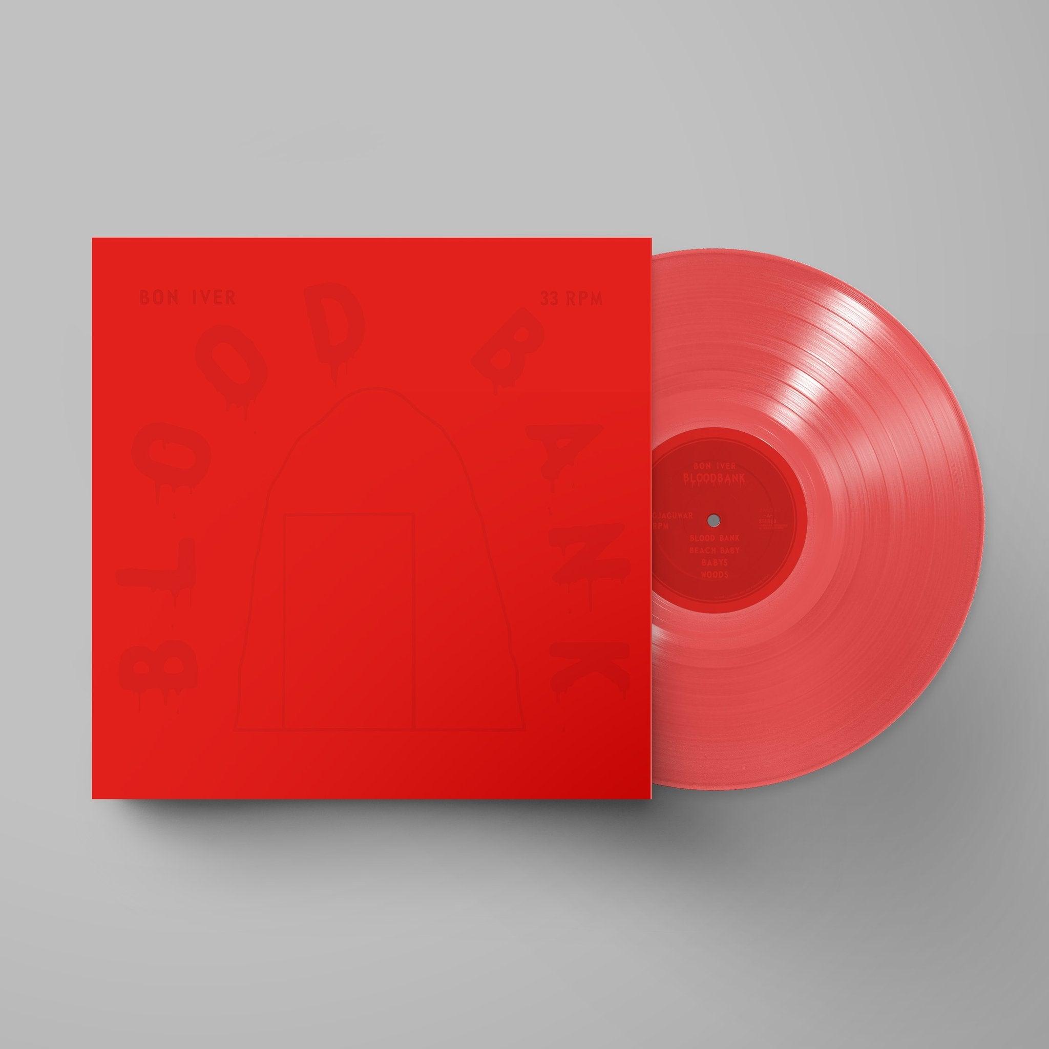 Bon Iver - Blood Bank (10th Anniversary Edition) Limited Red Vinyl LP | Indie Folk Music Record for Collectors & Audiophiles | Perfect for Home Listening, Gifts & Music Enthusiasts
