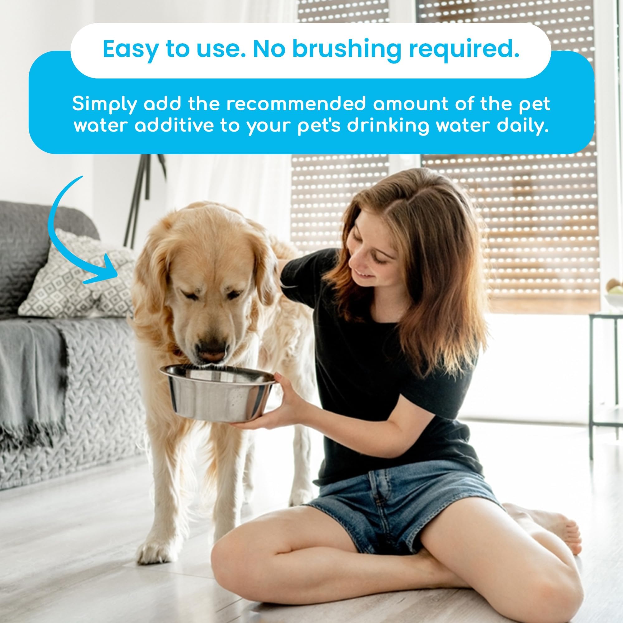Oxydent Premium Pet Dental Care Solution - Water Additive & Mouthwash for Dogs & Cats - Eliminates Bad Breath, Fights Tartar & Plaque - Fresh Breath Oral Rinse for Pets - Perfect for Daily Dental Hygiene & Vet-Recommended Care