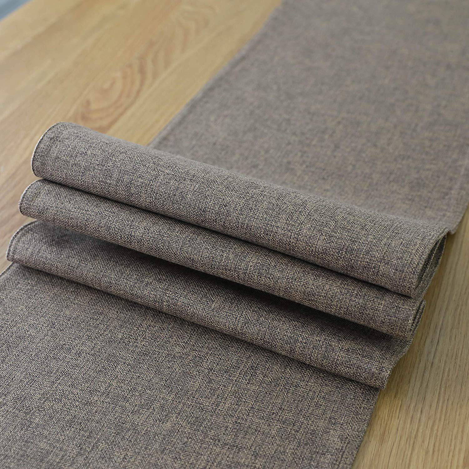 Jute Table Runner Heat Resistant, 12x36 Inches Brown Dining Table Runner for Wedding Party, Dining Table Decor, Kitchen Table, and Outdoor Events
