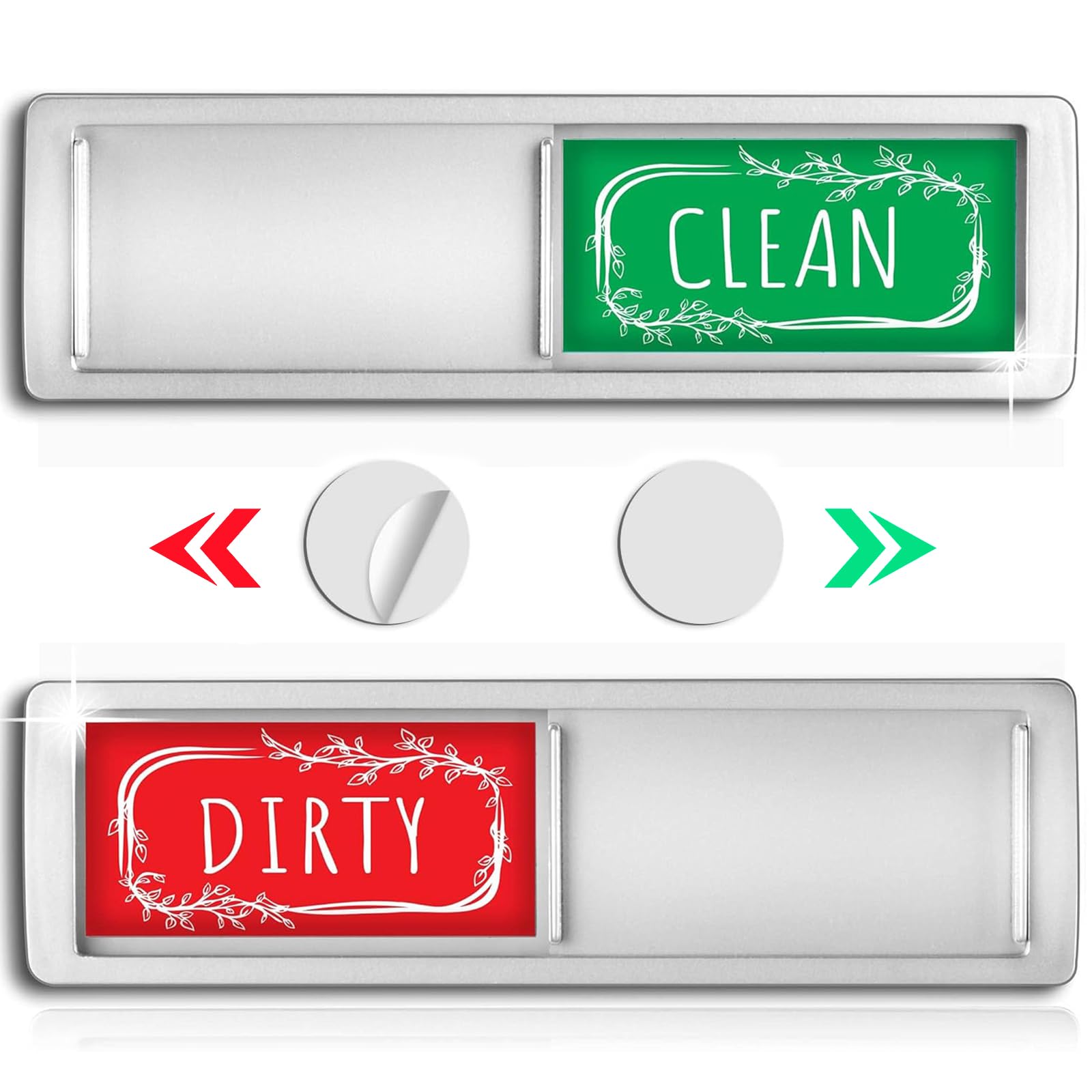 Stylish Clean Dirty Dishwasher Magnet Sign - Easy to Read, Strong Magnetic for Home Kitchen Decor - Perfect for Organizing and Labeling Appliances in Your Kitchen
