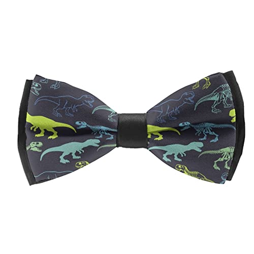 Green Dinosaur Skeleton Black