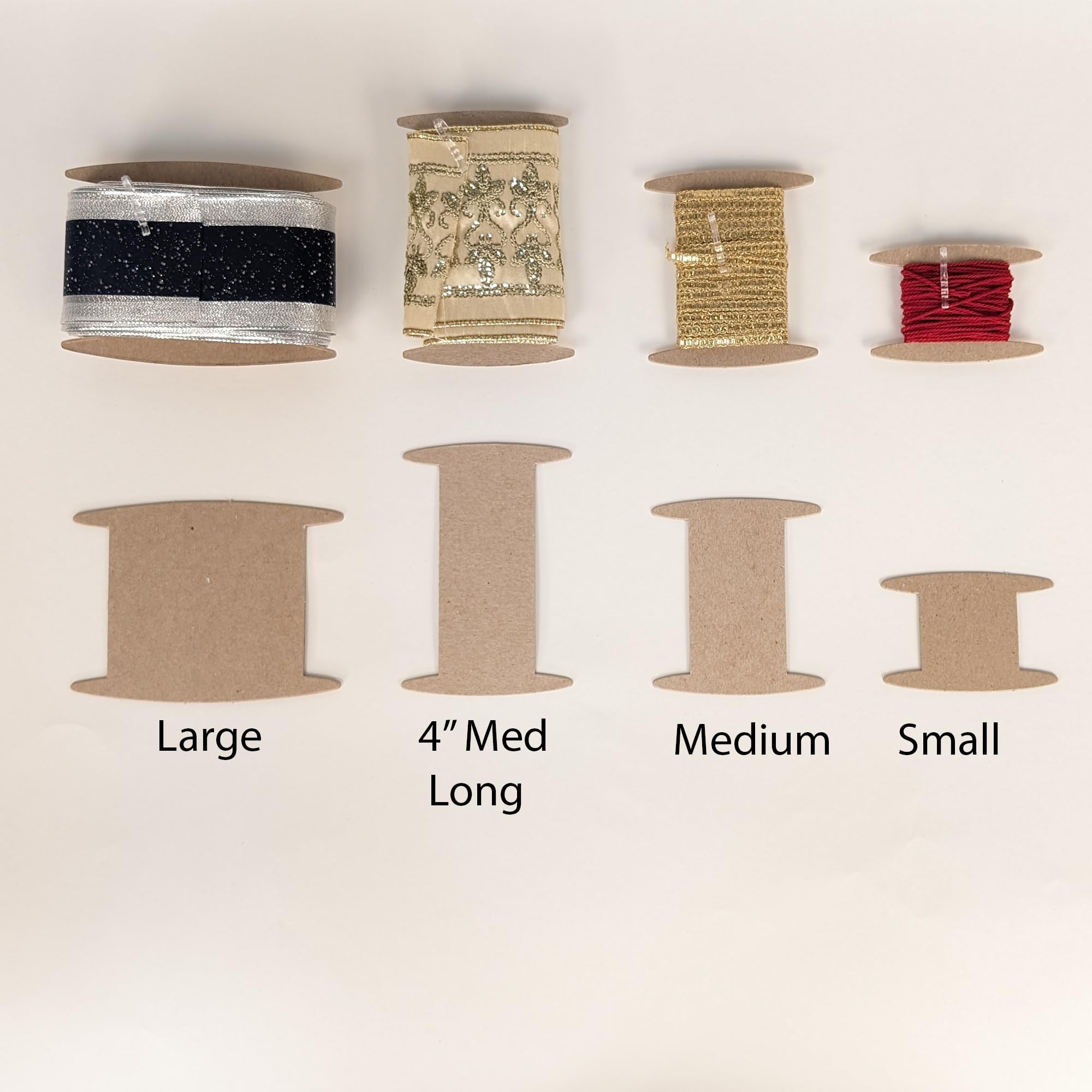 GiveThanks Ribbon Spools (50 Pack) - Craft Organizer for Wrapping Paper Storage, Bin & Cabinet Organization, Twine Holder - Perfect for Gift Wrapping, Scrapbooking & DIY Projects